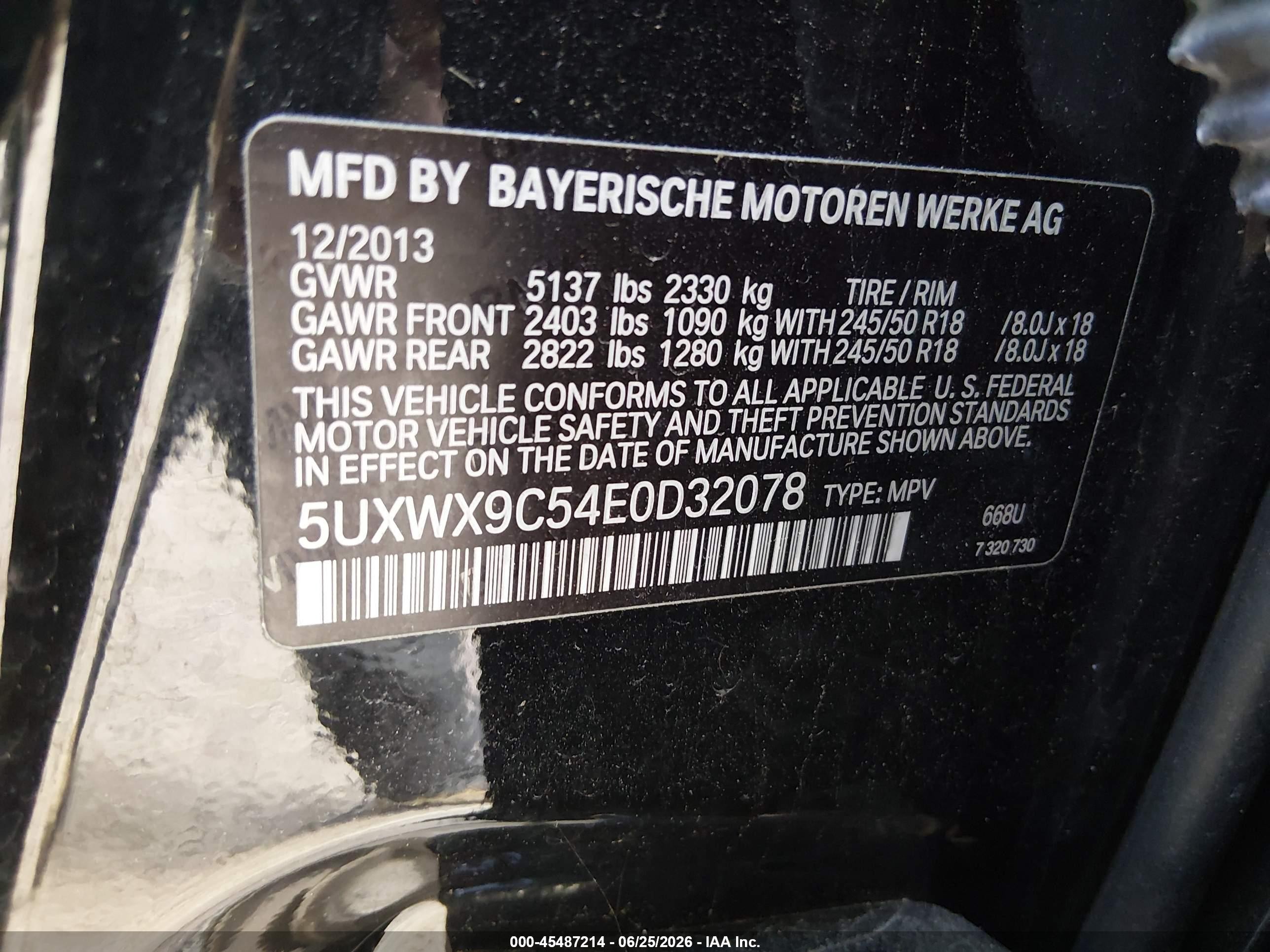 2014 Bmw X3 Xdrive28i Black vin: 5UXWX9C54E0D32078