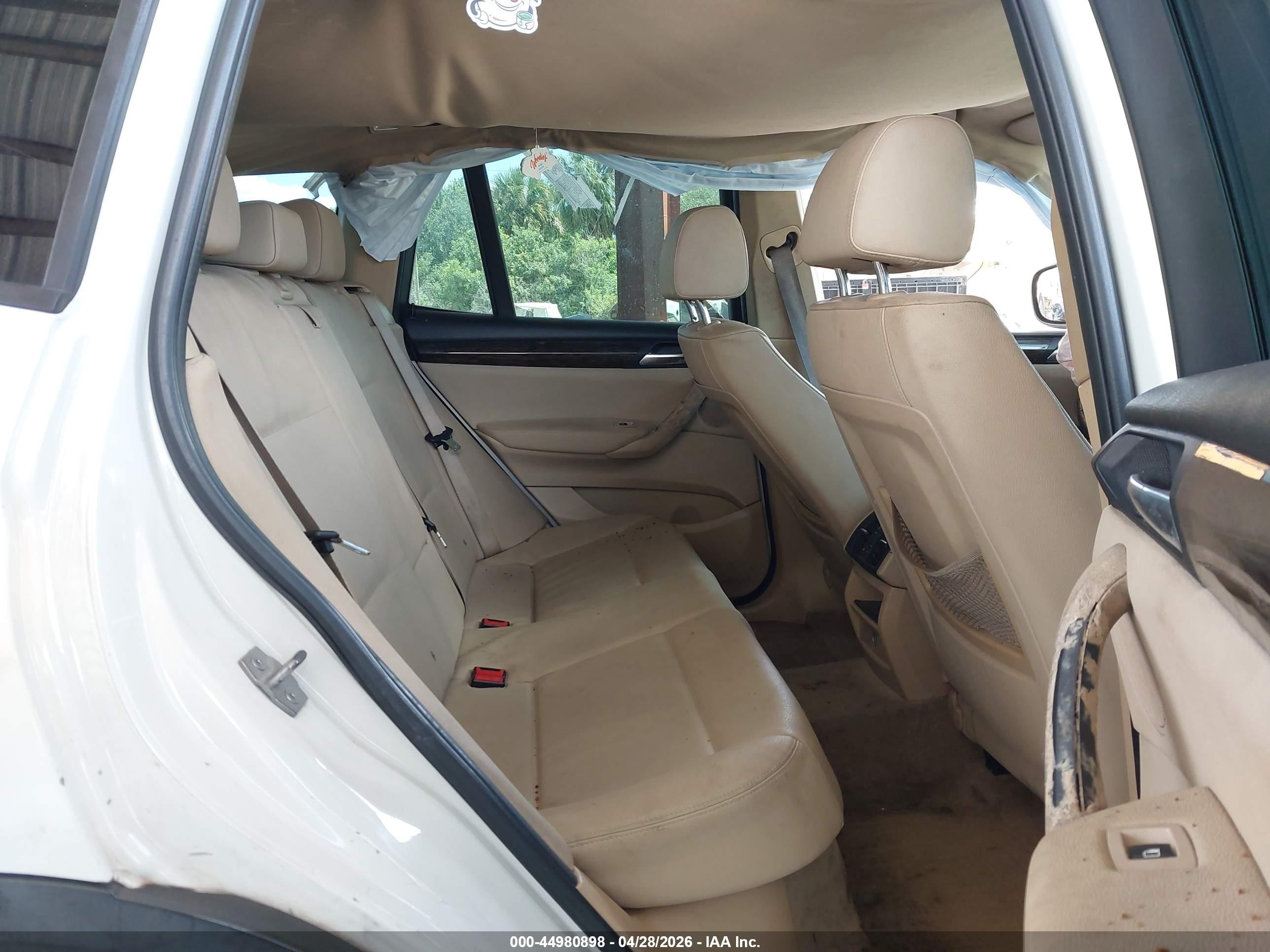 2014 Bmw X3 Xdrive28i White vin: 5UXWX9C54E0D33408