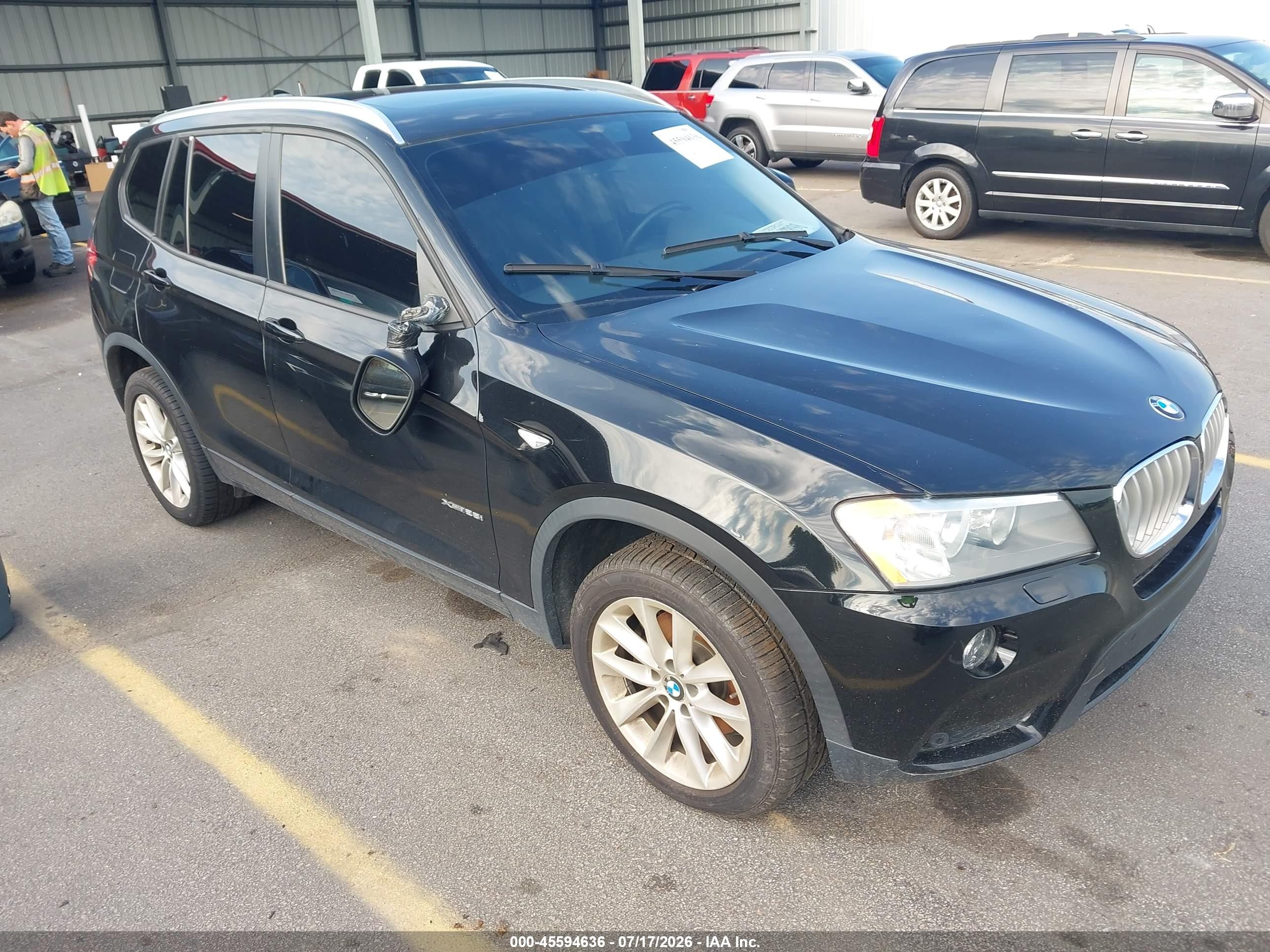2014 Bmw X3 Xdrive28i Black vin: 5UXWX9C54E0D34932