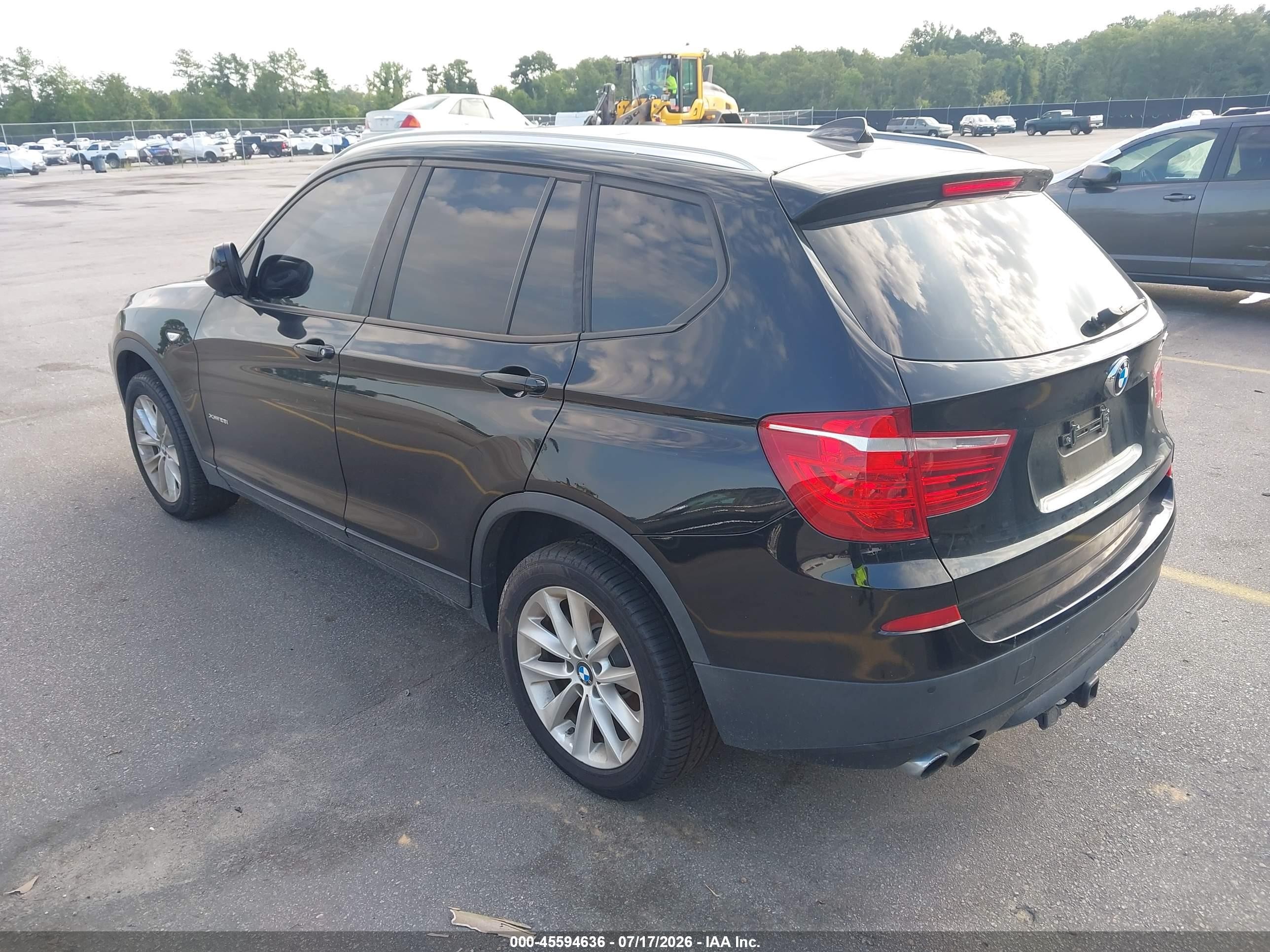 2014 Bmw X3 Xdrive28i Black vin: 5UXWX9C54E0D34932