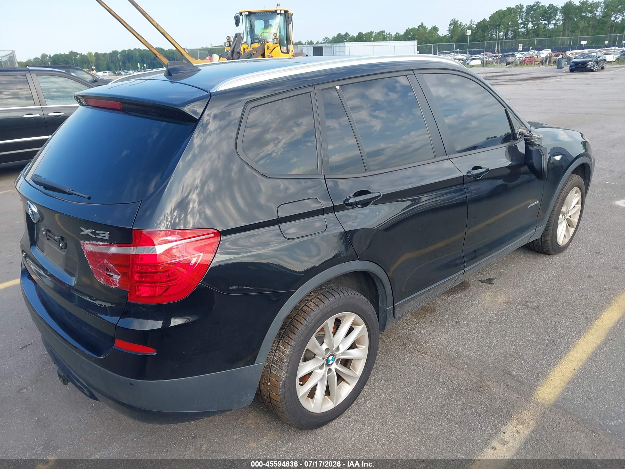2014 Bmw X3 Xdrive28i Black vin: 5UXWX9C54E0D34932