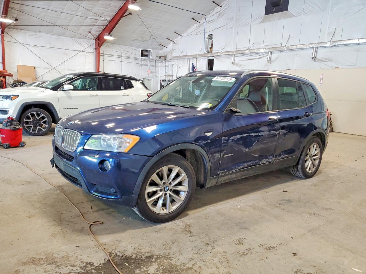 2014 Bmw X3 Xdrive28i Blue vin: 5UXWX9C54E0D42674