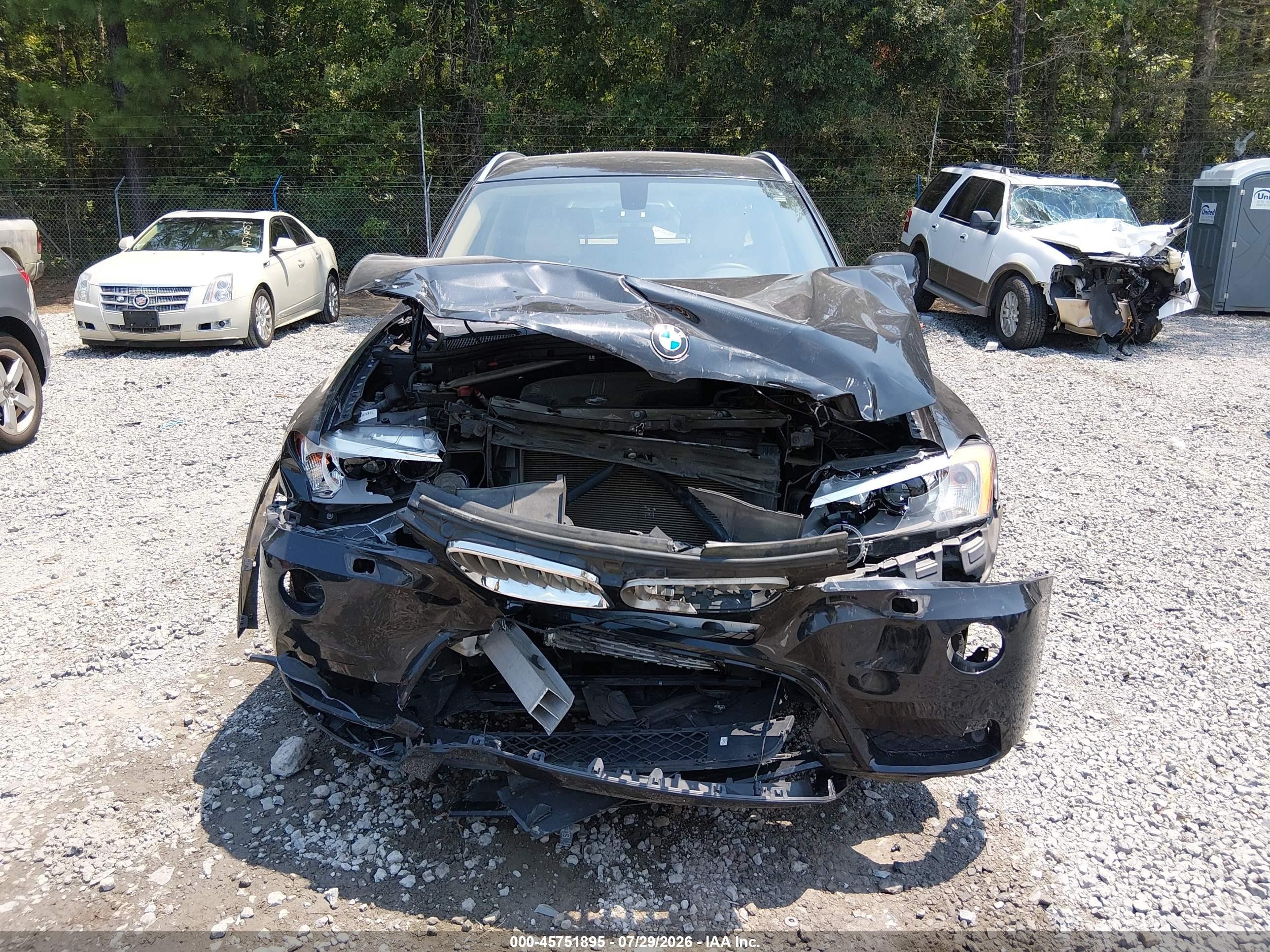 2014 Bmw X3 Xdrive28i Черный vin: 5UXWX9C54E0D42870