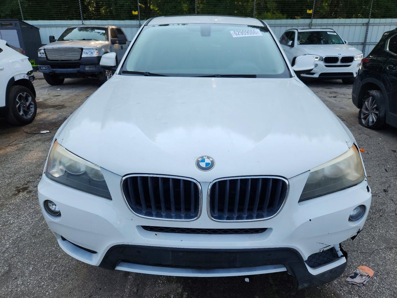 2014 Bmw X3 Xdrive28i White vin: 5UXWX9C54E0D43582