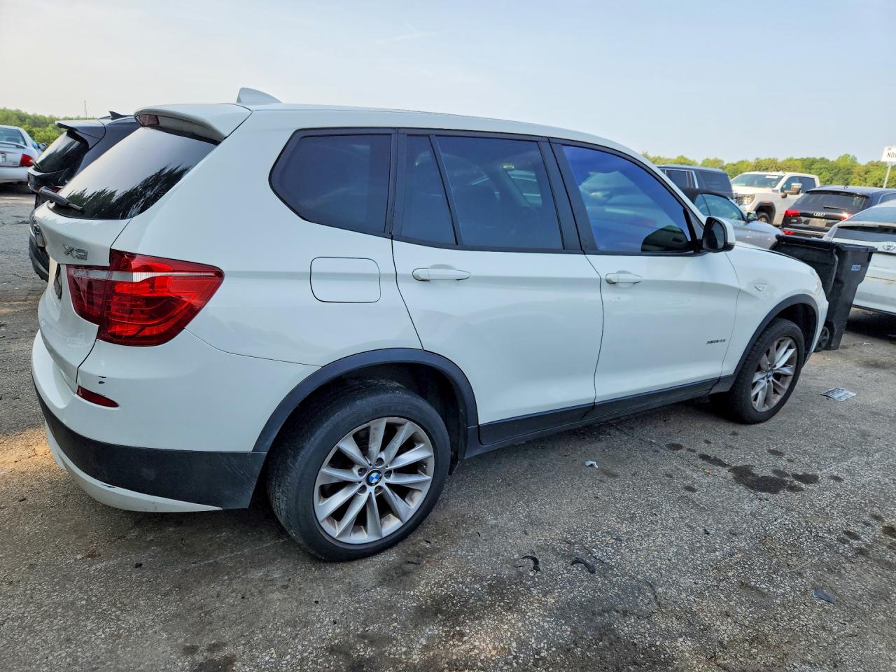 2014 Bmw X3 Xdrive28i White vin: 5UXWX9C54E0D43582