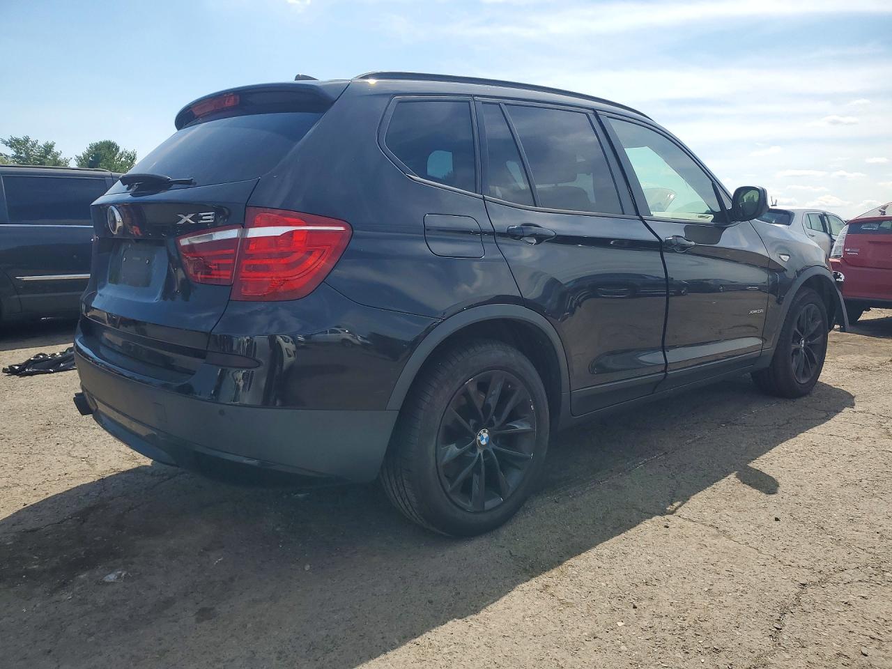 2014 Bmw X3 Xdrive28i Black vin: 5UXWX9C54E0D43601