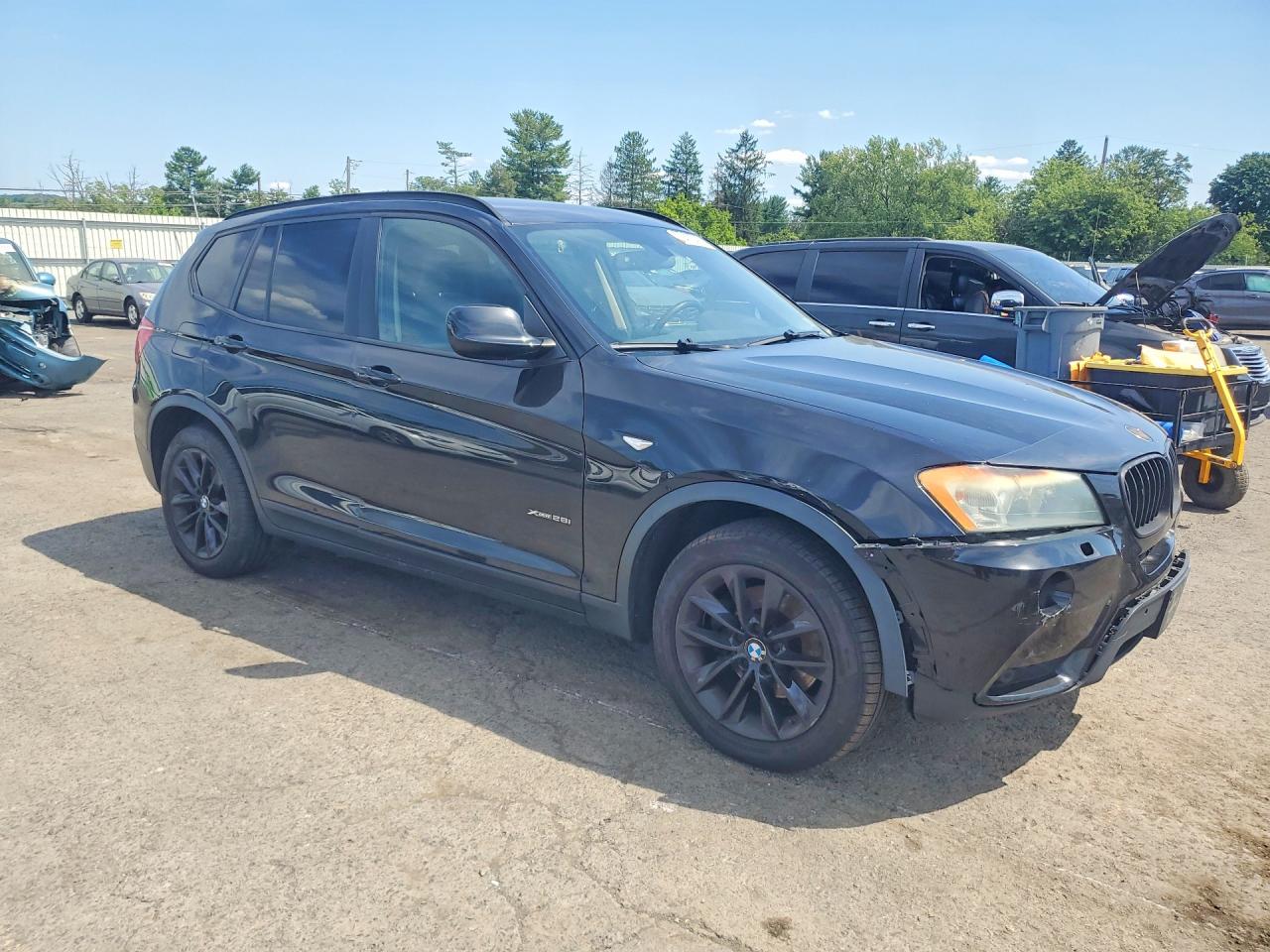 2014 Bmw X3 Xdrive28i Black vin: 5UXWX9C54E0D43601