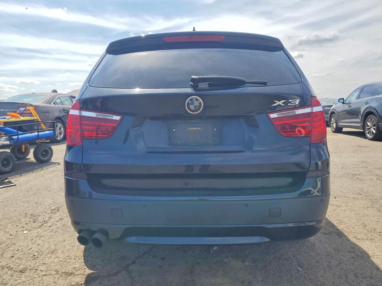 2014 Bmw X3 Xdrive28i Black vin: 5UXWX9C54E0D43601
