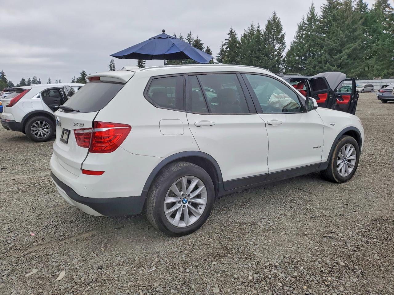 2015 Bmw X3 Xdrive28i White vin: 5UXWX9C54F0D45480