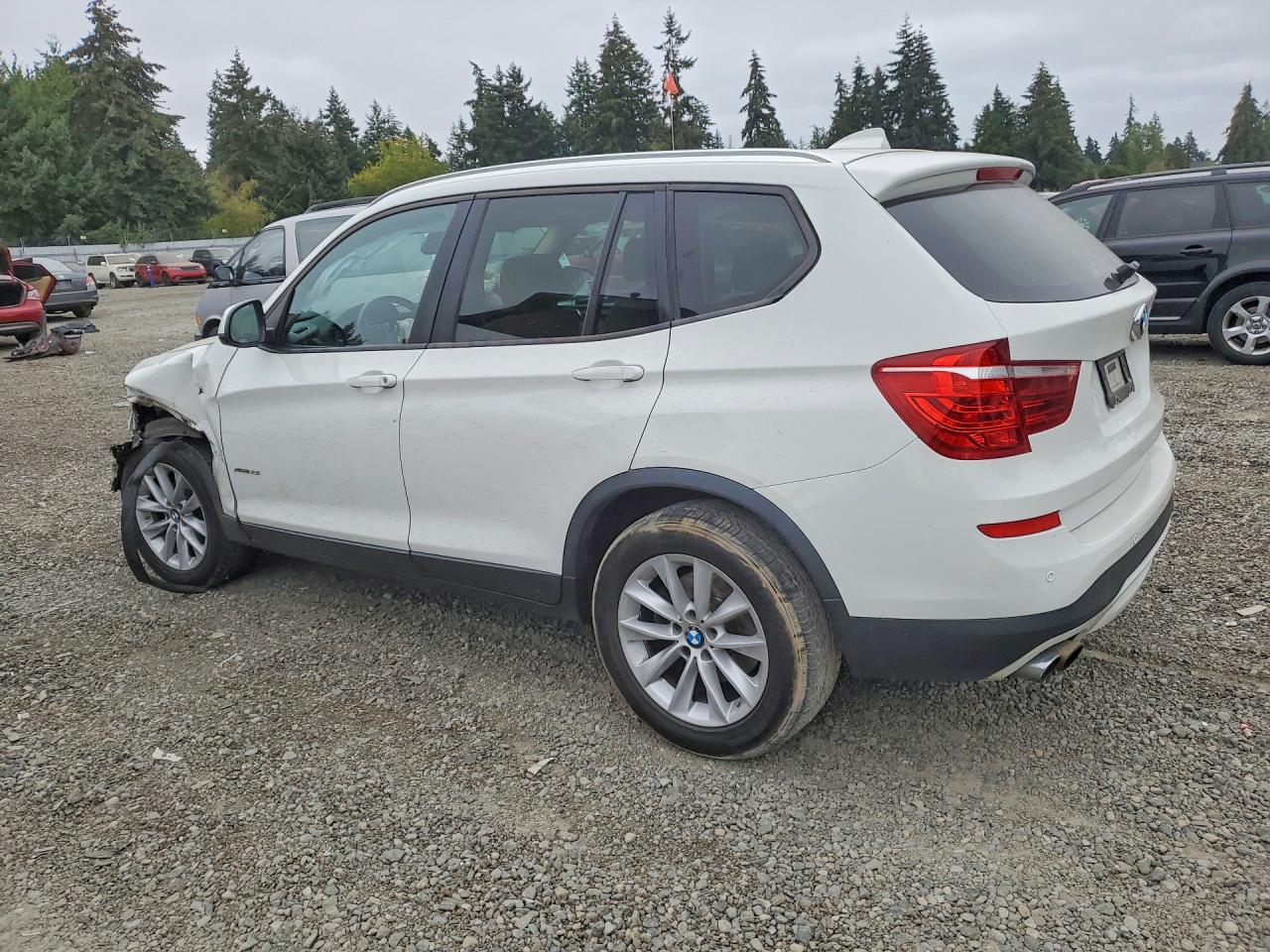 2015 Bmw X3 Xdrive28i White vin: 5UXWX9C54F0D45480