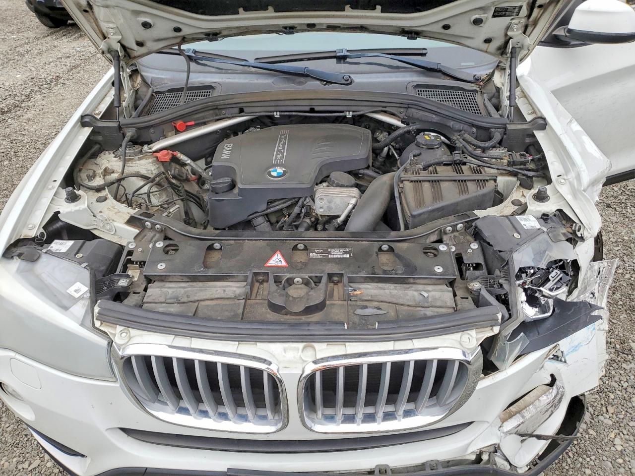 2015 Bmw X3 Xdrive28i White vin: 5UXWX9C54F0D45480
