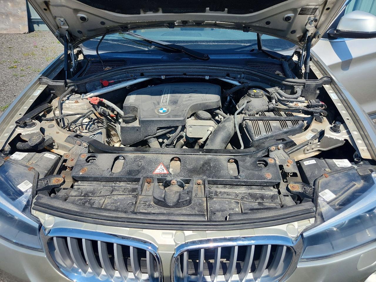 2015 Bmw X3 Xdrive28i Silver vin: 5UXWX9C54F0D52431