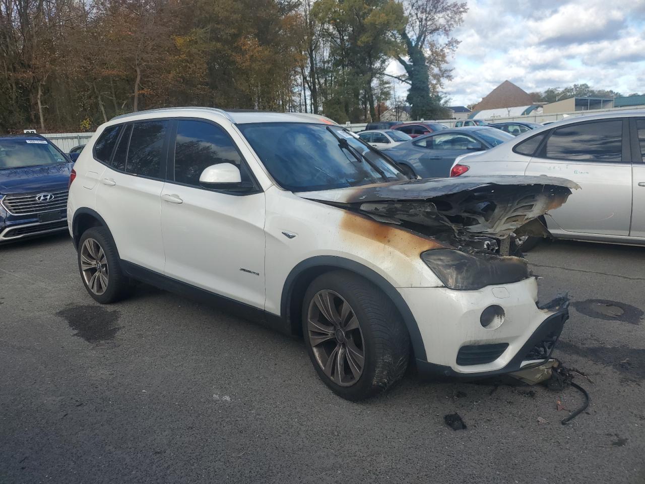 2015 Bmw X3 Xdrive28i Белый vin: 5UXWX9C54F0D52638