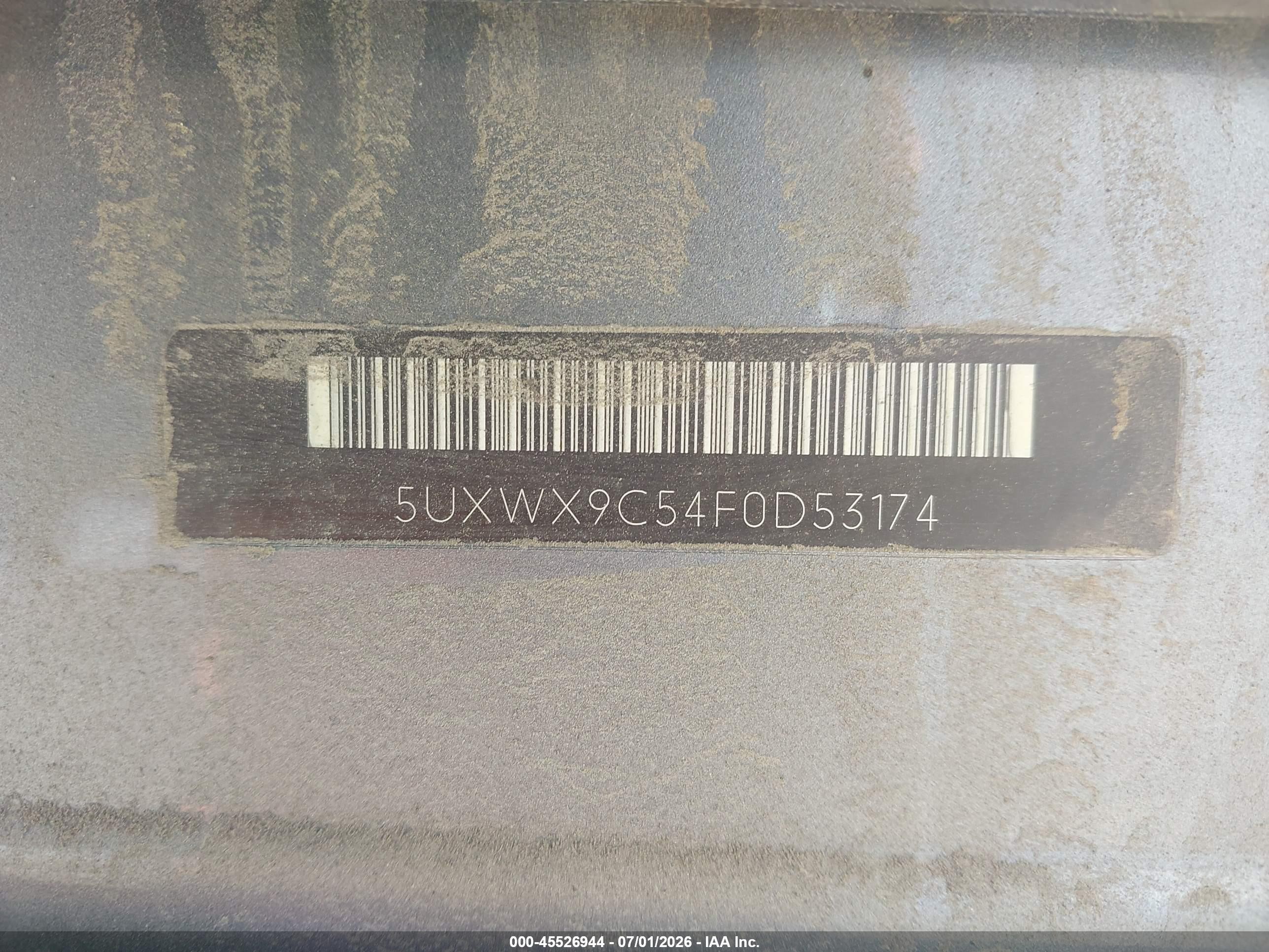 2015 Bmw X3 Xdrive28i Серый vin: 5UXWX9C54F0D53174