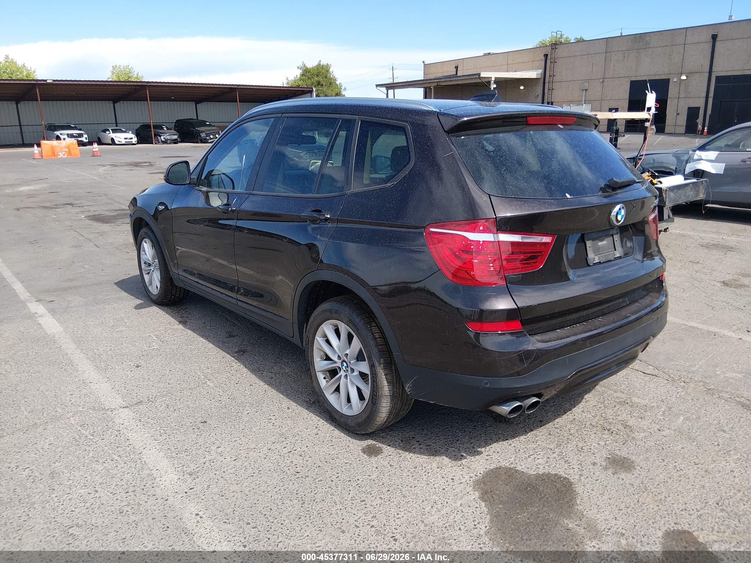 2015 Bmw X3 Xdrive28i Brown vin: 5UXWX9C54F0D59069