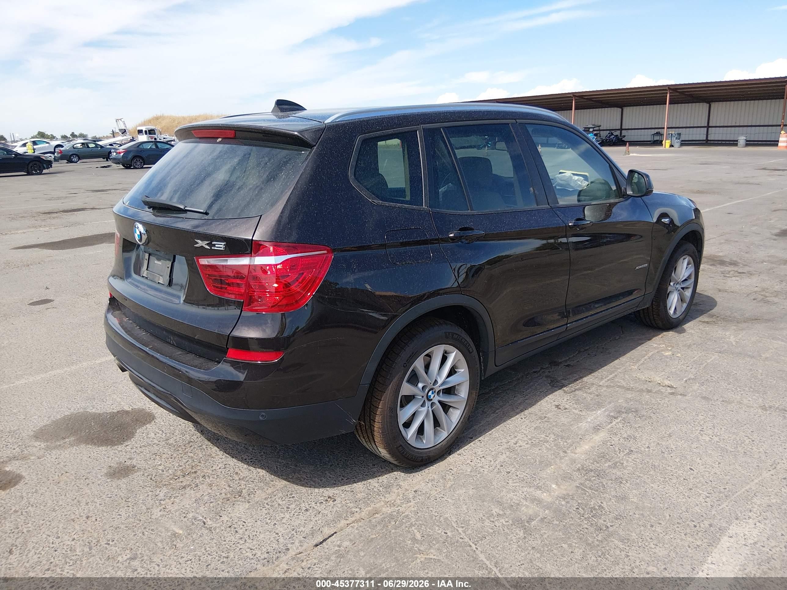 2015 Bmw X3 Xdrive28i Brown vin: 5UXWX9C54F0D59069