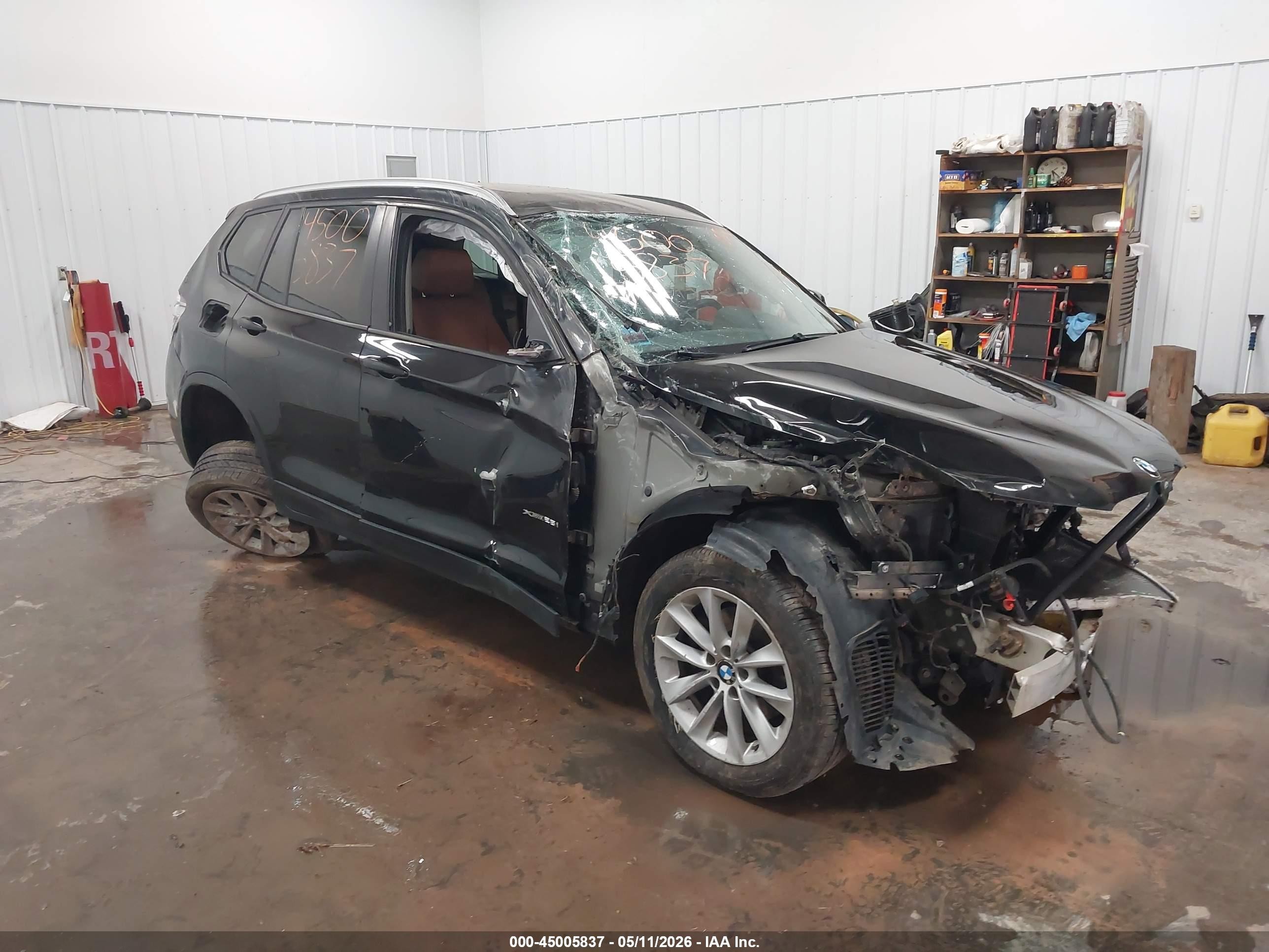 2017 Bmw X3 Xdrive28i Black vin: 5UXWX9C54H0D97288