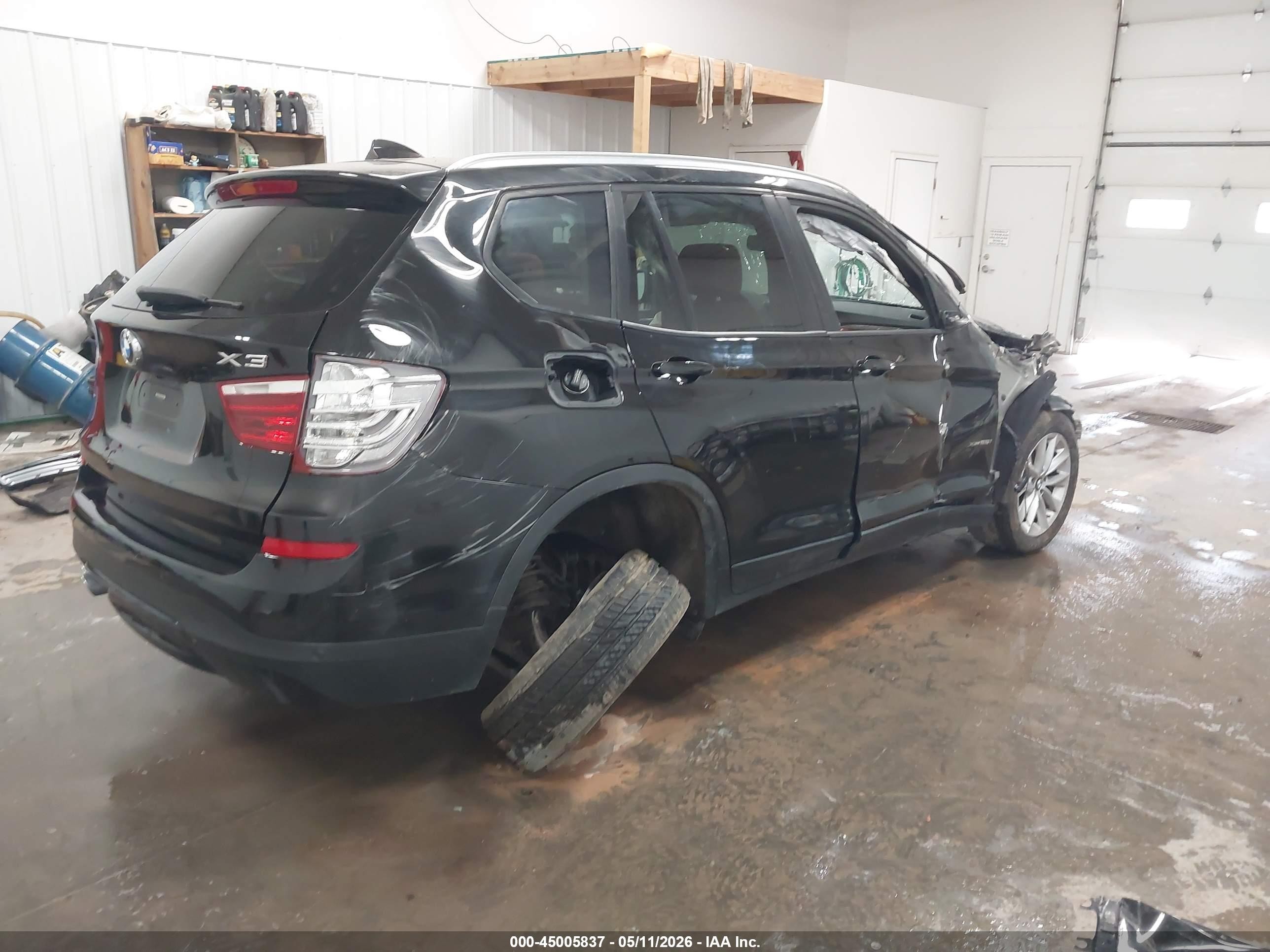 2017 Bmw X3 Xdrive28i Black vin: 5UXWX9C54H0D97288