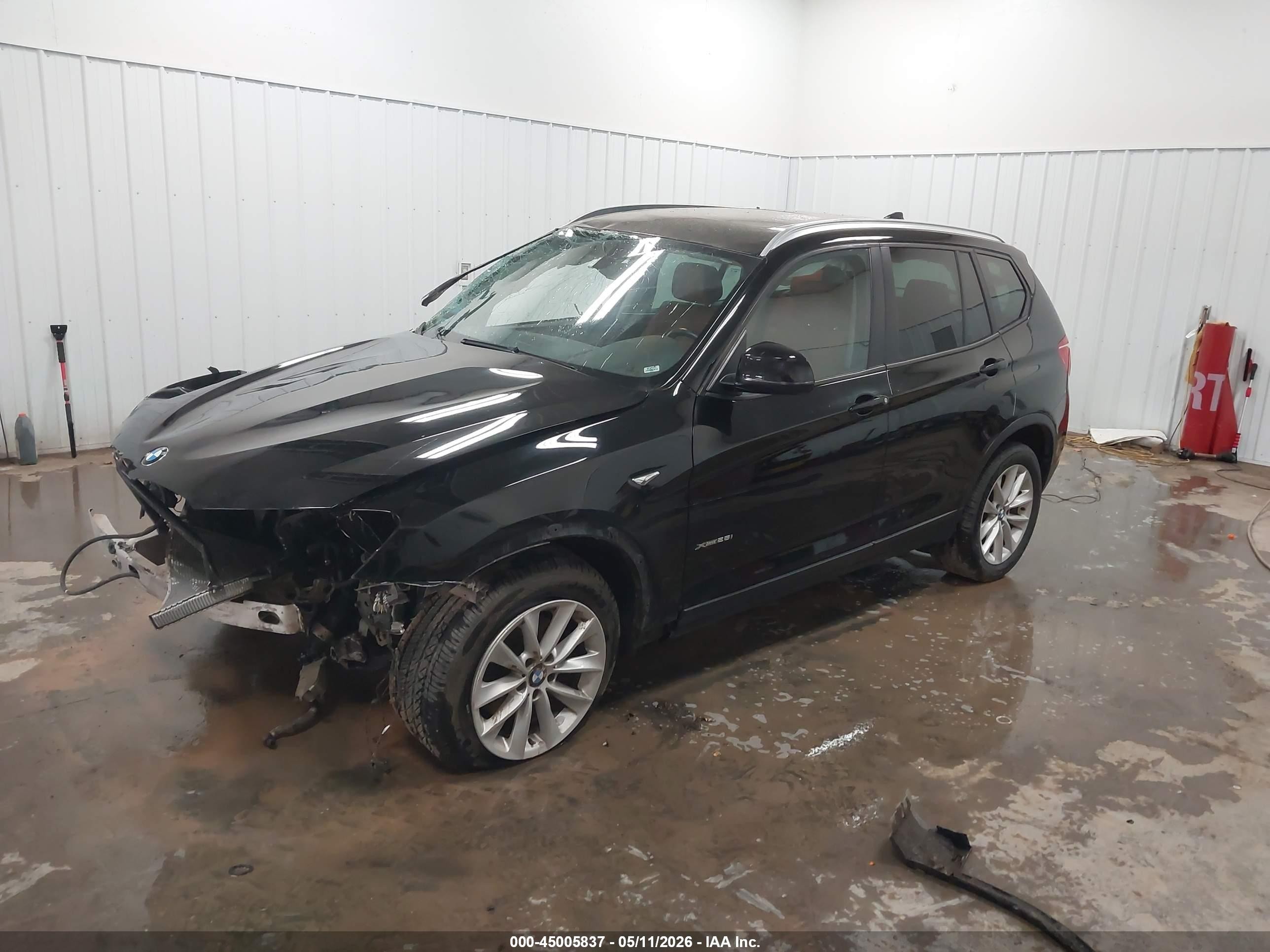 2017 Bmw X3 Xdrive28i Black vin: 5UXWX9C54H0D97288