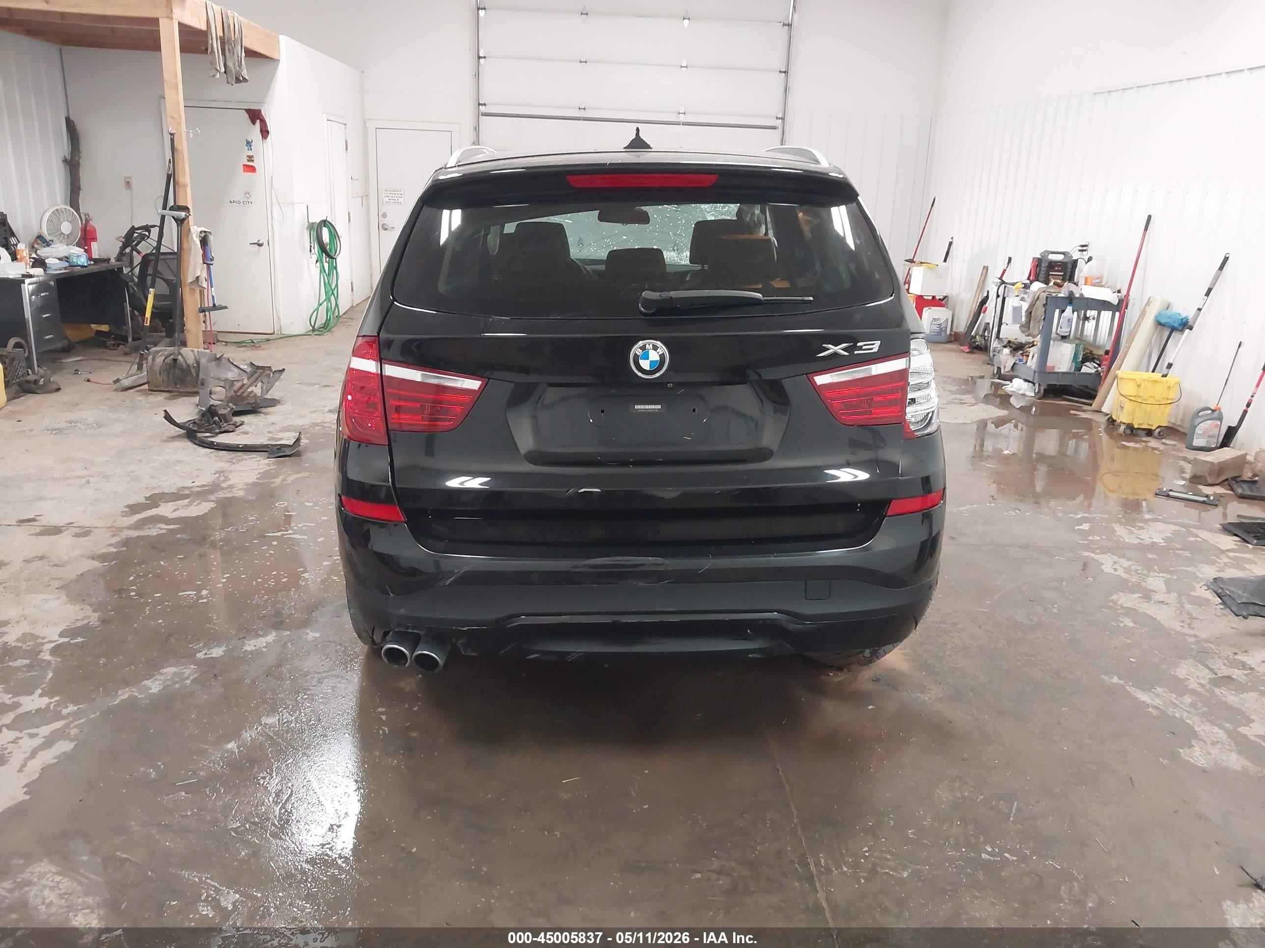 2017 Bmw X3 Xdrive28i Black vin: 5UXWX9C54H0D97288