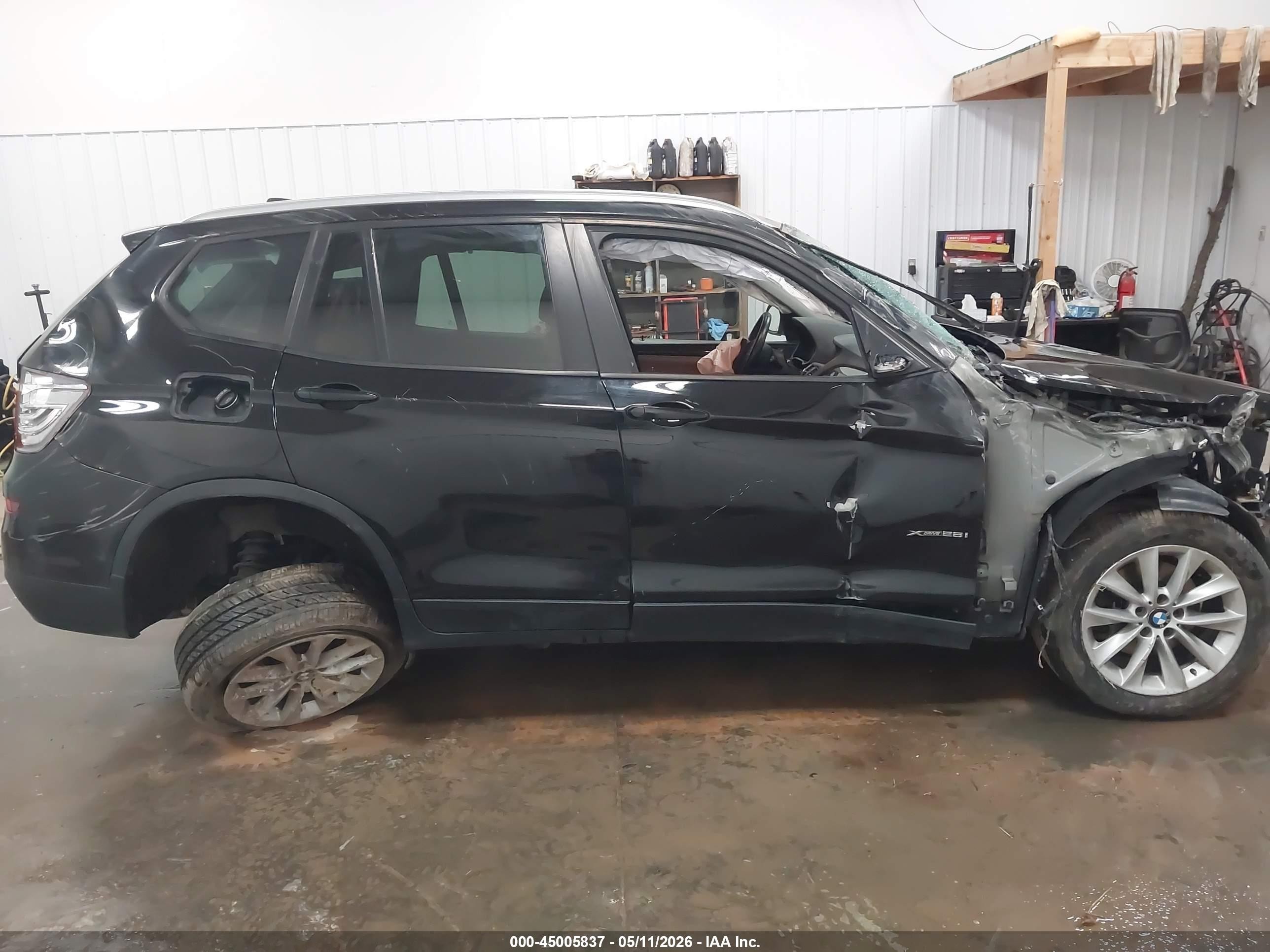 2017 Bmw X3 Xdrive28i Black vin: 5UXWX9C54H0D97288