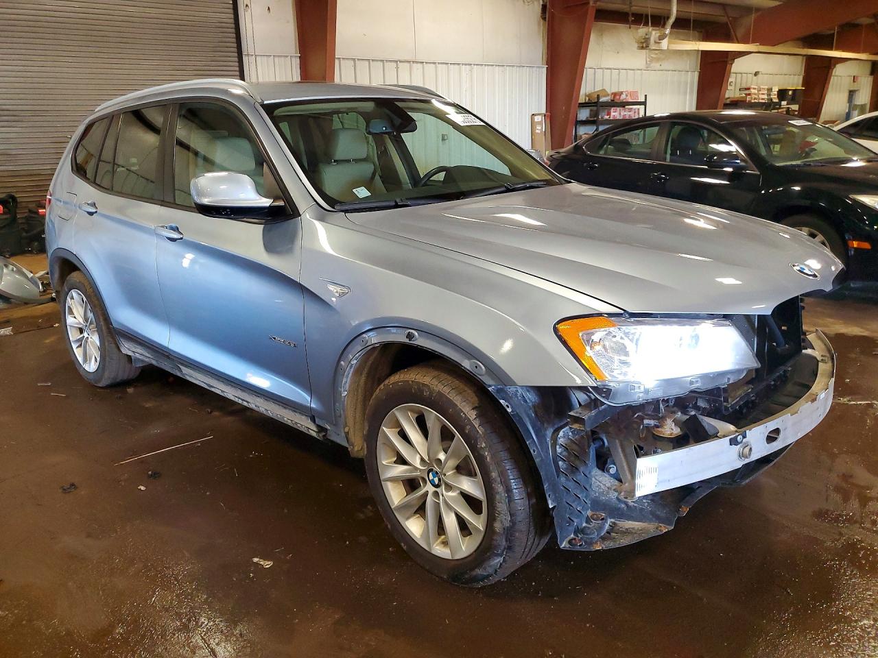 2013 Bmw X3 Xdrive28i Silver vin: 5UXWX9C55D0A08801