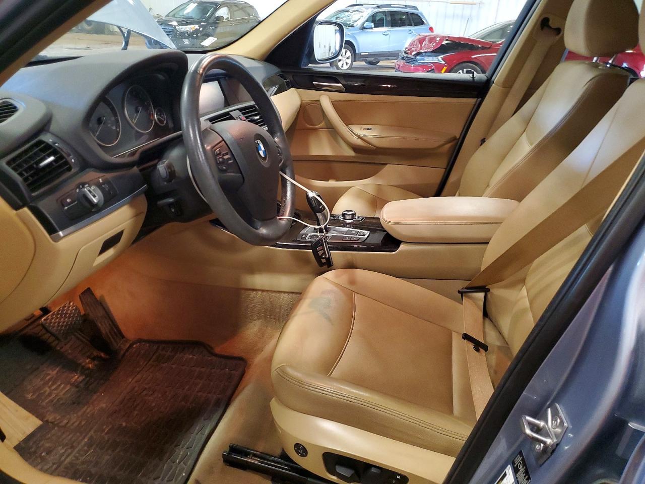 2013 Bmw X3 Xdrive28i Silver vin: 5UXWX9C55D0A08801