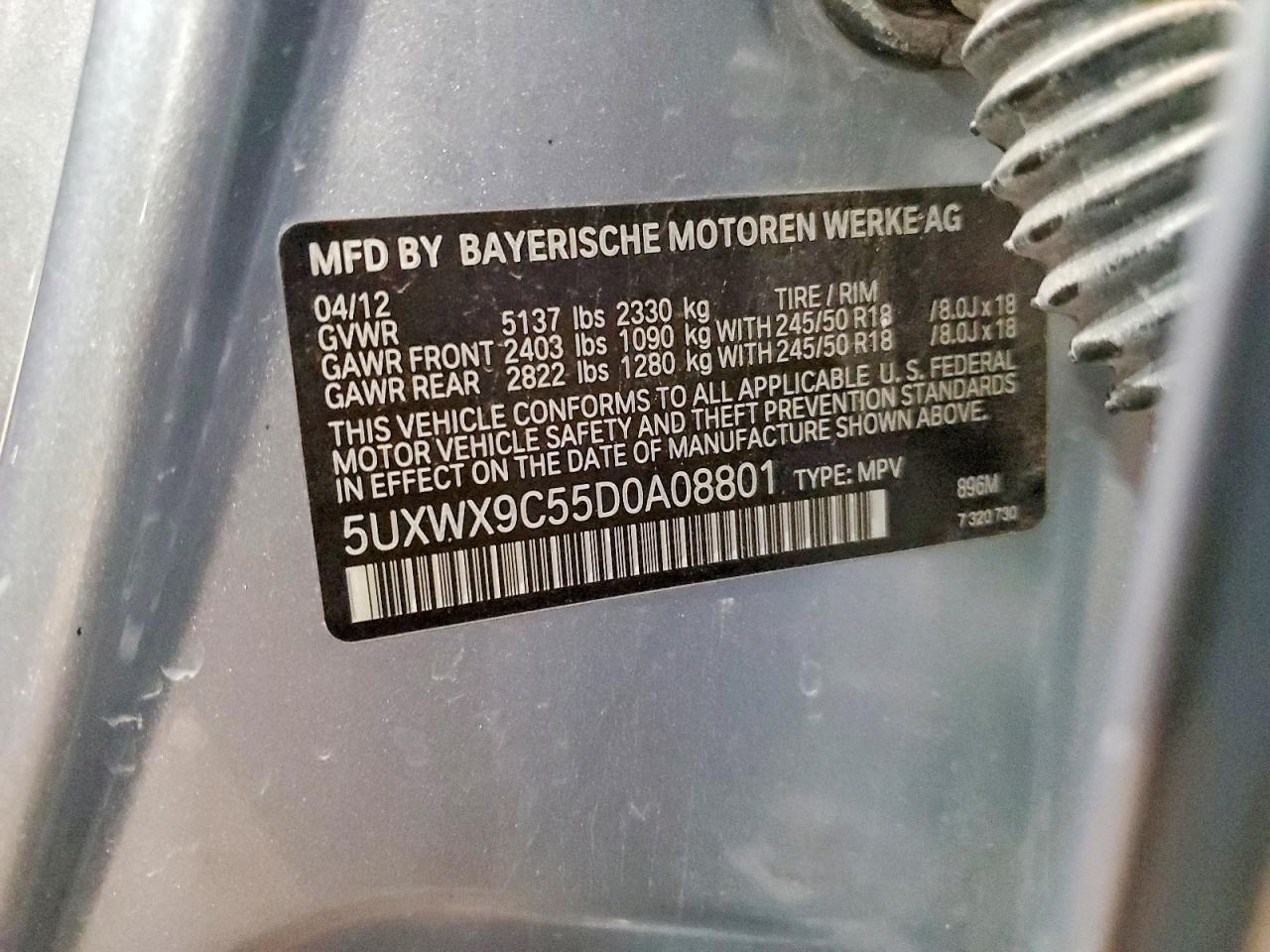 2013 Bmw X3 Xdrive28i Silver vin: 5UXWX9C55D0A08801