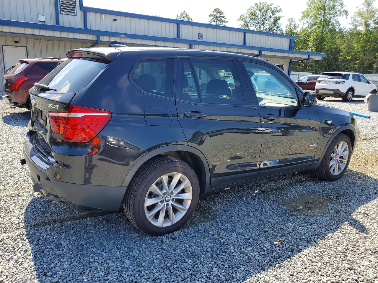 2013 Bmw X3 Xdrive28i Black vin: 5UXWX9C55D0A09365
