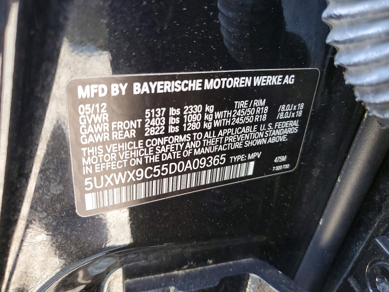 2013 Bmw X3 Xdrive28i Black vin: 5UXWX9C55D0A09365