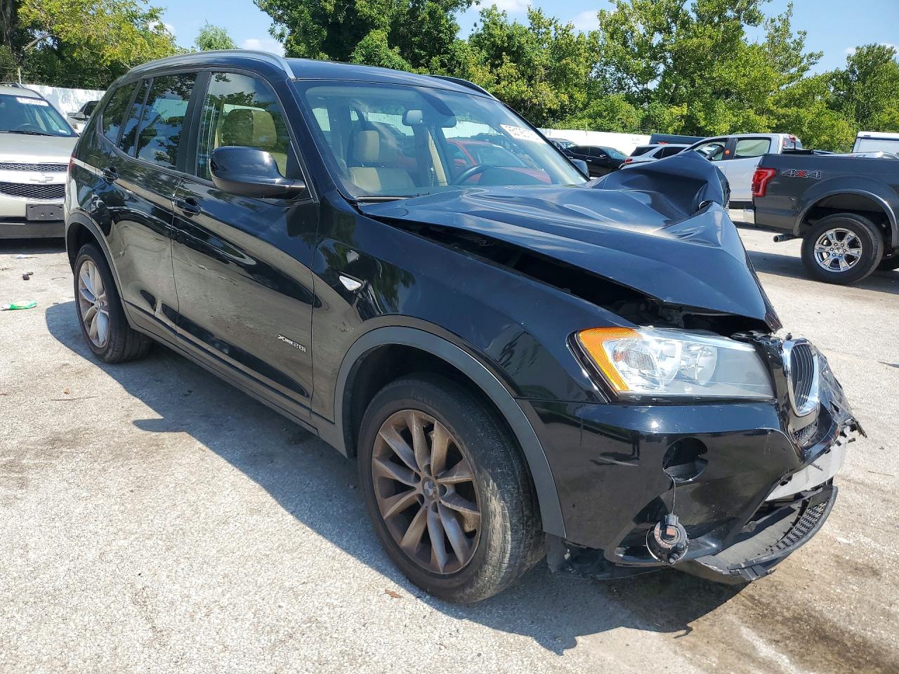 2013 Bmw X3 Xdrive28i Черный vin: 5UXWX9C55D0A14582