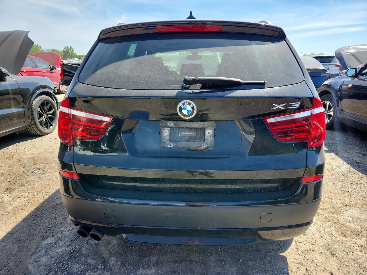 2013 Bmw X3 Xdrive28i Black vin: 5UXWX9C55D0A20382