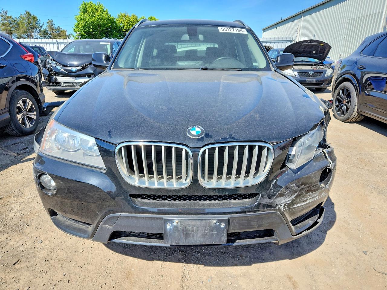 2013 Bmw X3 Xdrive28i Black vin: 5UXWX9C55D0A20382