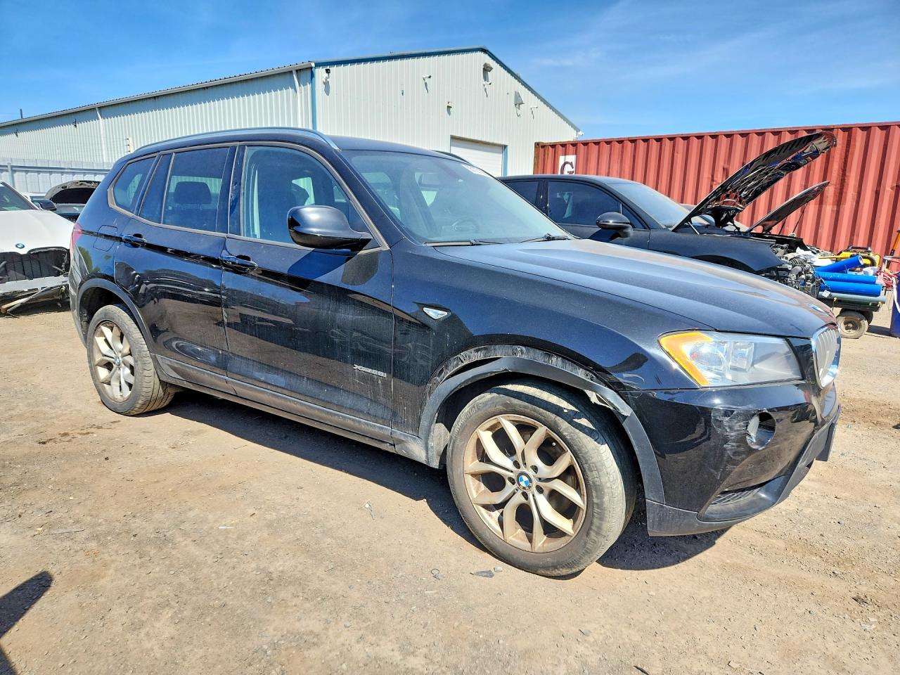 2013 Bmw X3 Xdrive28i Black vin: 5UXWX9C55D0A20382