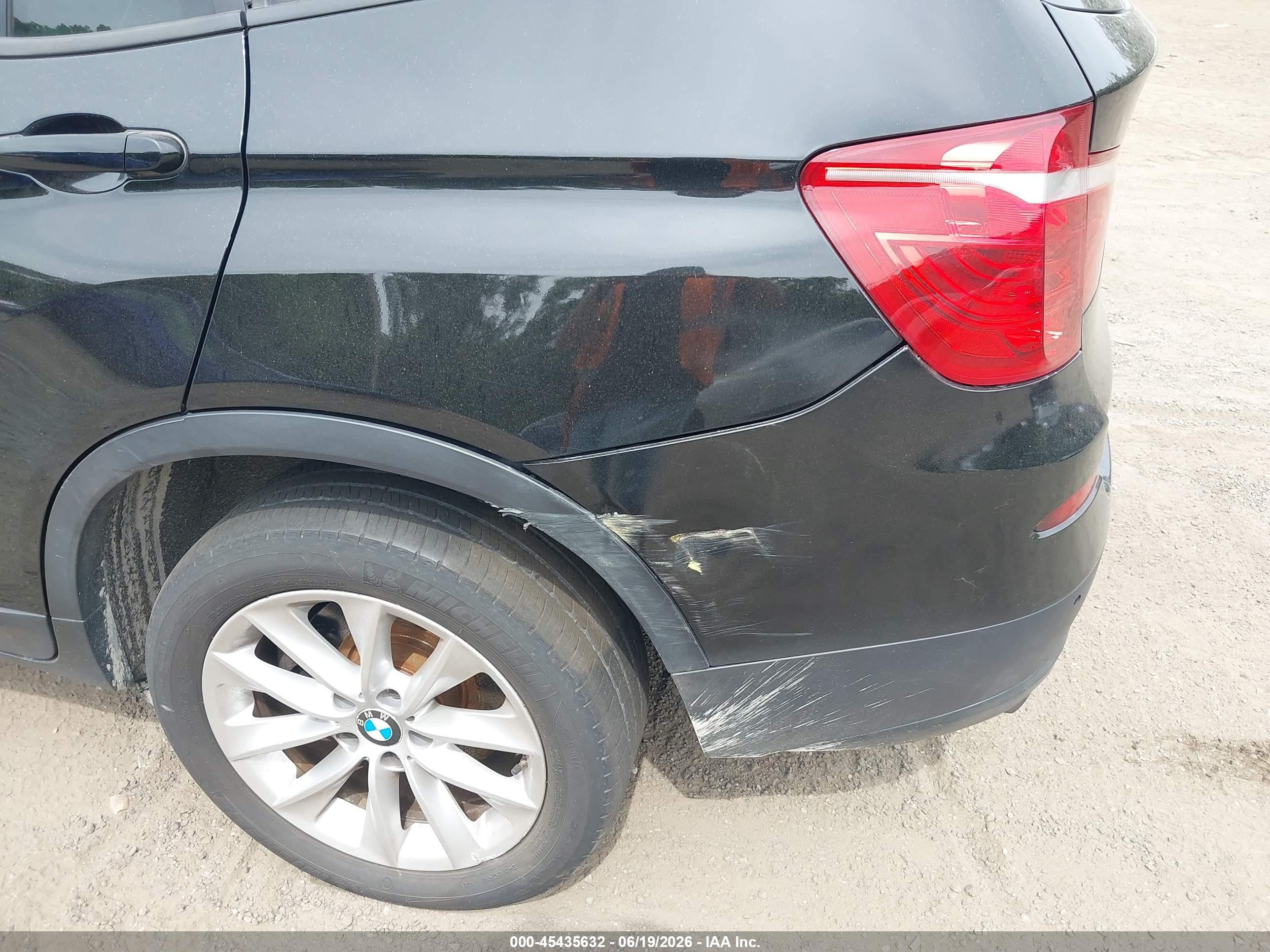 2013 Bmw X3 Xdrive28i Black vin: 5UXWX9C55D0A24853