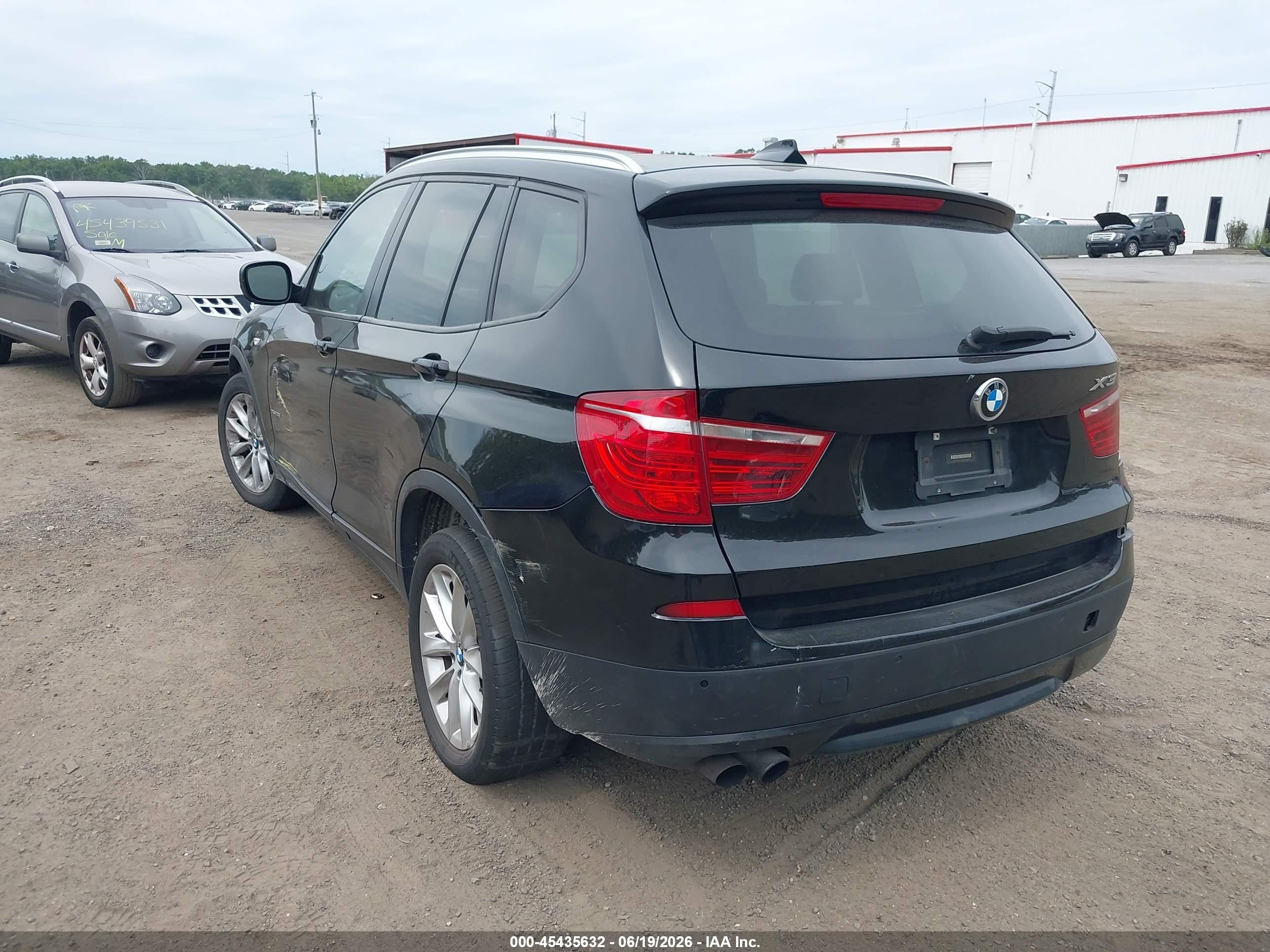 2013 Bmw X3 Xdrive28i Black vin: 5UXWX9C55D0A24853