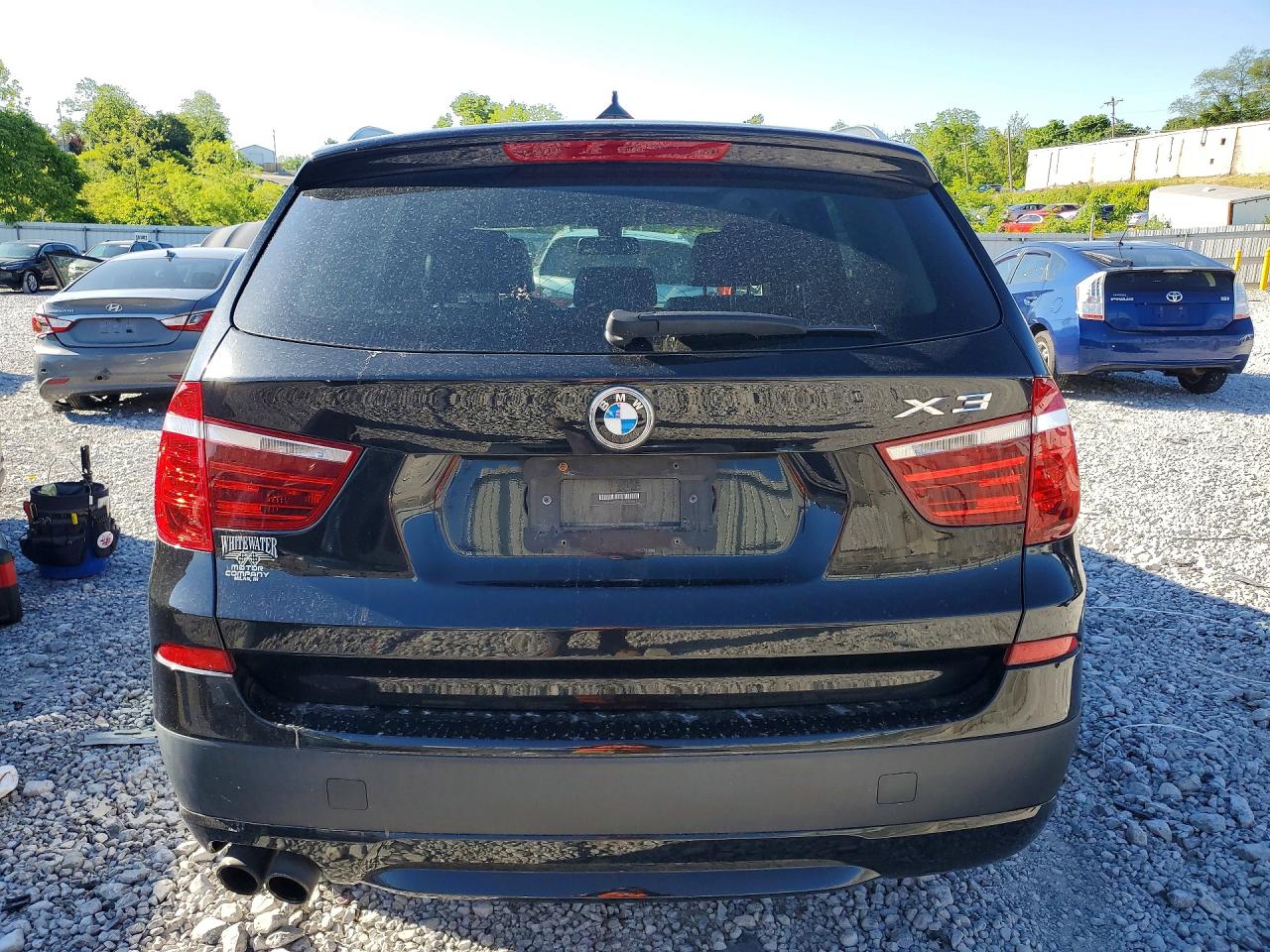 2013 Bmw X3 Xdrive28i Black vin: 5UXWX9C55D0A27610