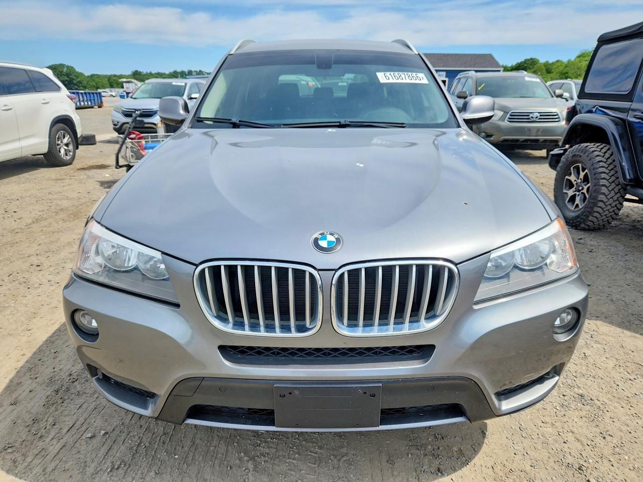 2013 Bmw X3 Xdrive28i Gray vin: 5UXWX9C55D0A31222