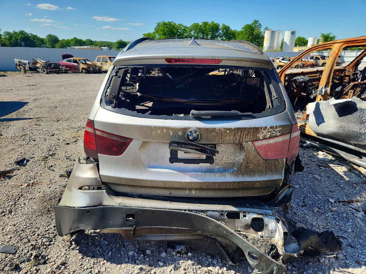 2013 Bmw X3 Xdrive28i Пожар vin: 5UXWX9C55D0A31267