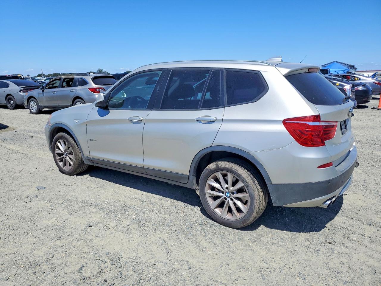 2014 Bmw X3 Xdrive28i Silver vin: 5UXWX9C55E0D17086