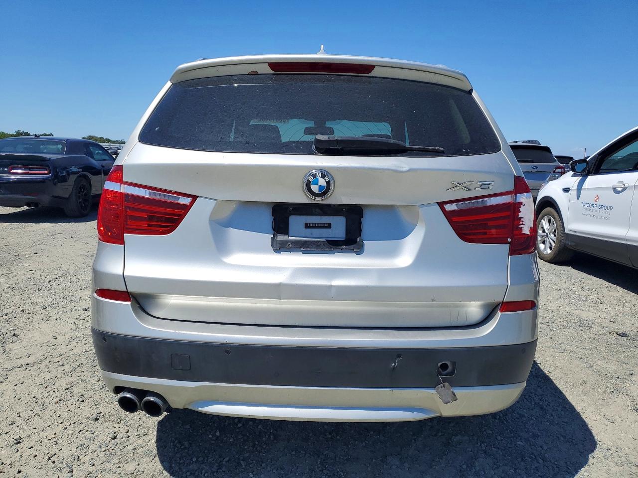 2014 Bmw X3 Xdrive28i Silver vin: 5UXWX9C55E0D17086