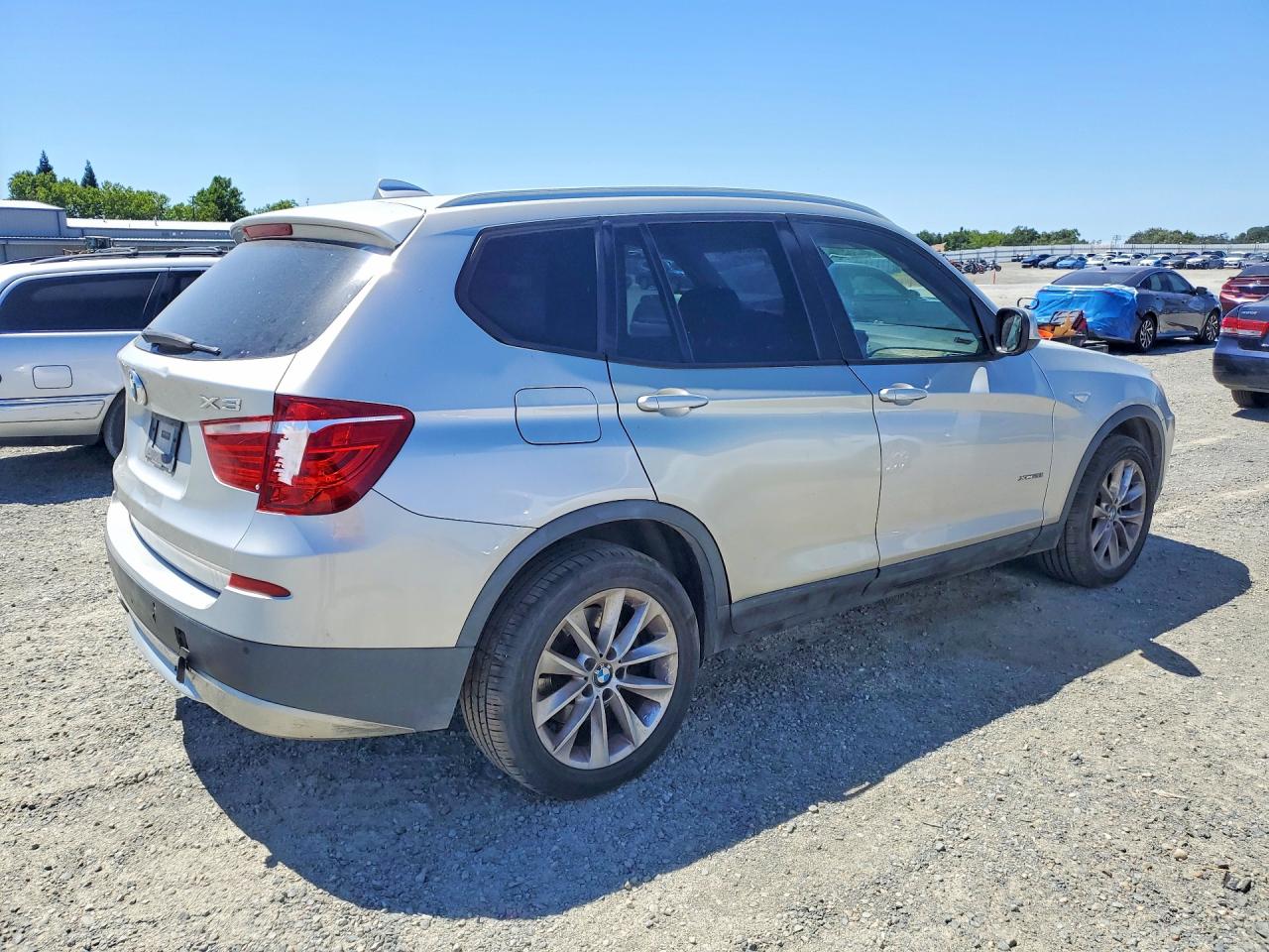 2014 Bmw X3 Xdrive28i Silver vin: 5UXWX9C55E0D17086