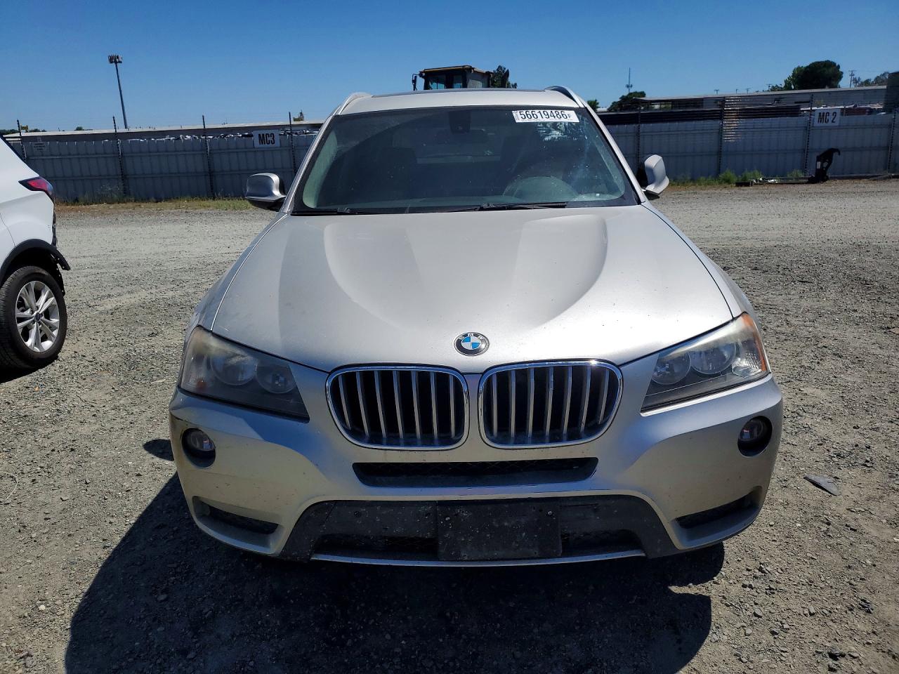 2014 Bmw X3 Xdrive28i Silver vin: 5UXWX9C55E0D17086