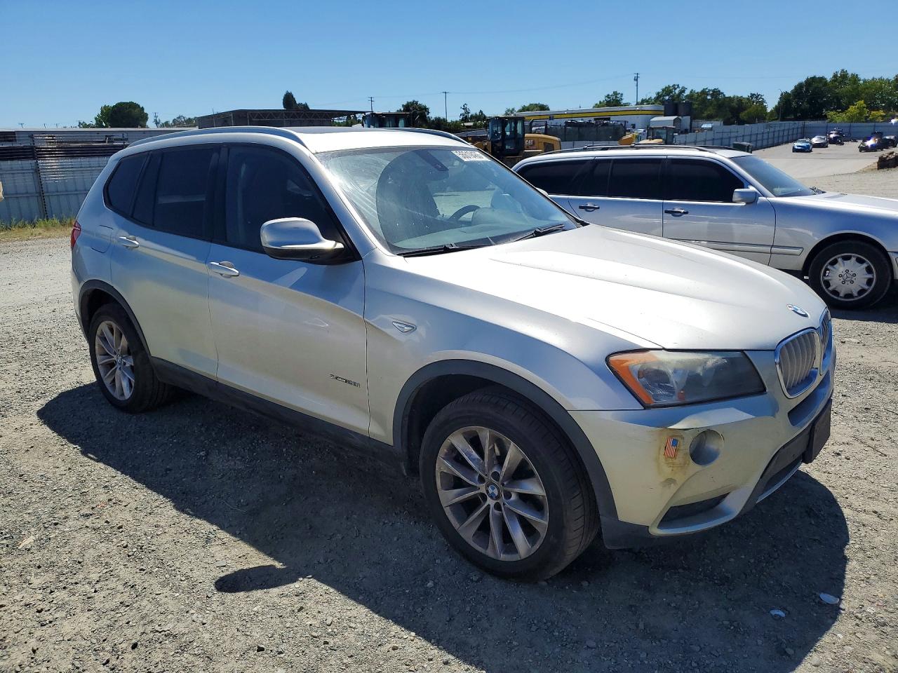 2014 Bmw X3 Xdrive28i Silver vin: 5UXWX9C55E0D17086