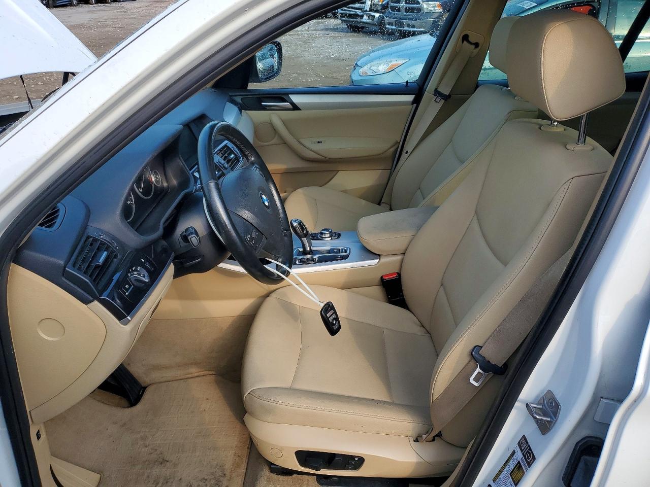 2014 Bmw X3 Xdrive28i White vin: 5UXWX9C55E0D21980