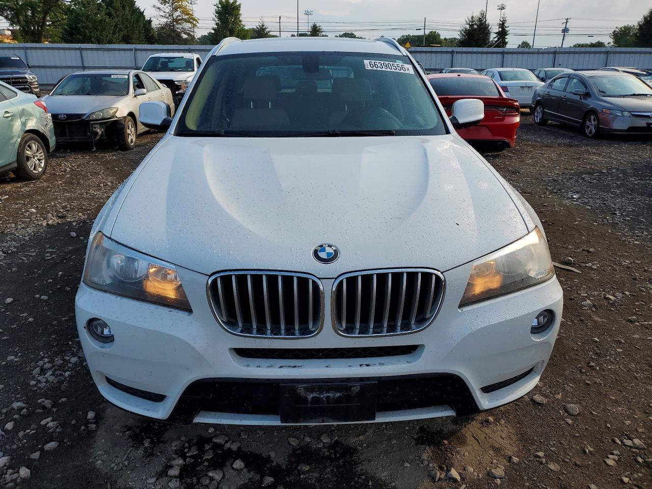 2014 Bmw X3 Xdrive28i White vin: 5UXWX9C55E0D21980