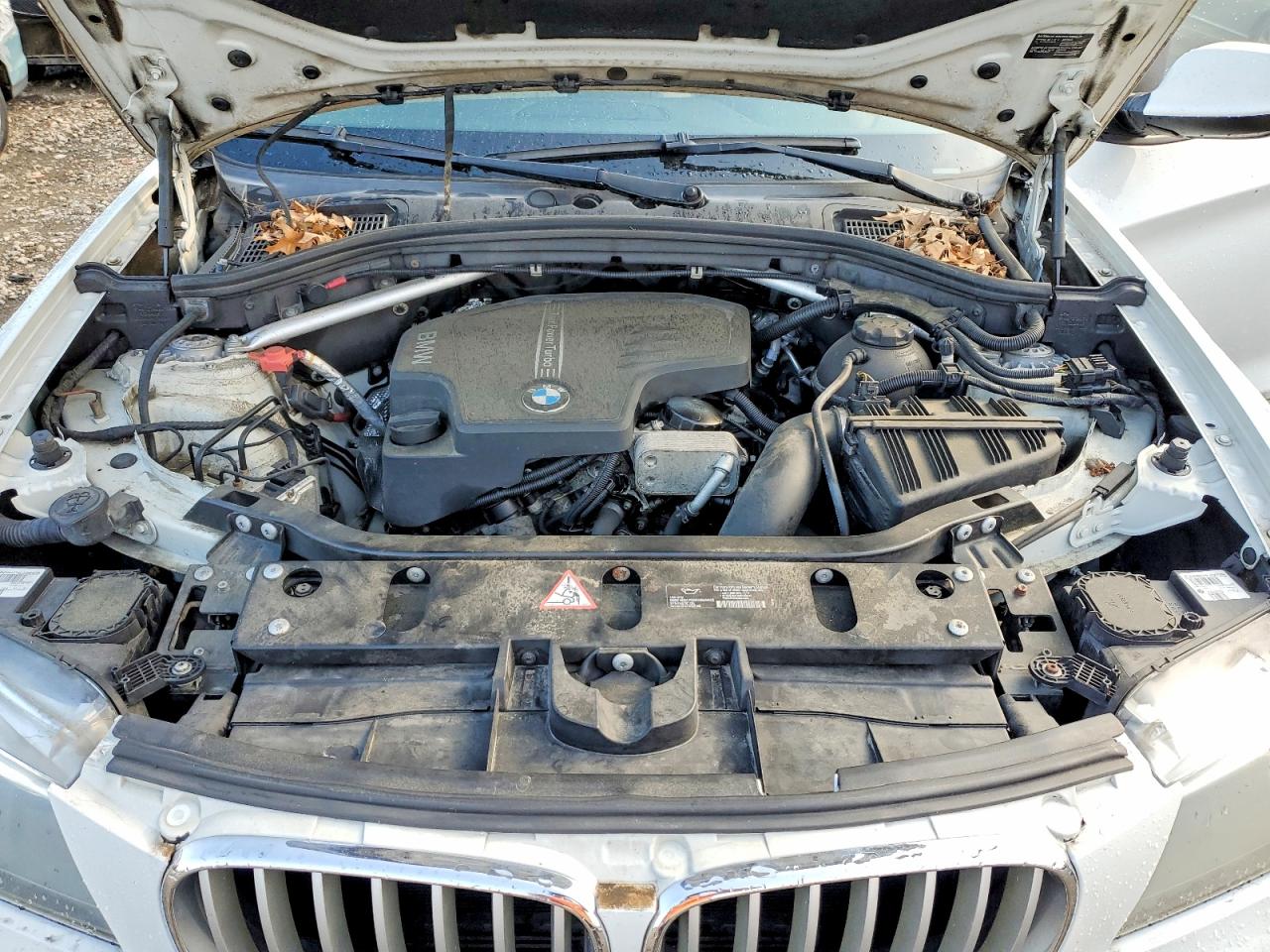 2014 Bmw X3 Xdrive28i White vin: 5UXWX9C55E0D21980