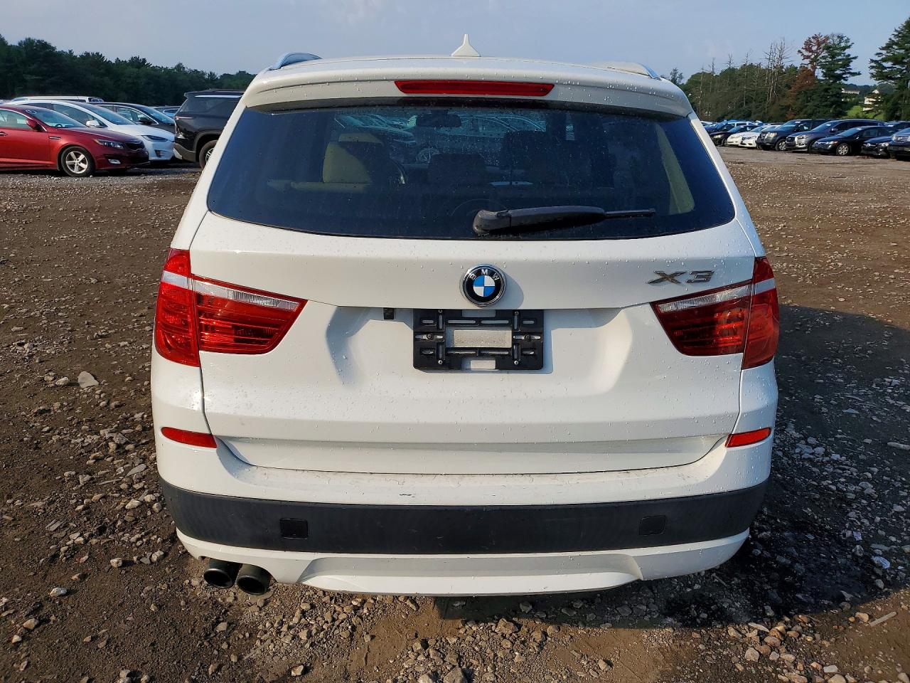 2014 Bmw X3 Xdrive28i White vin: 5UXWX9C55E0D21980