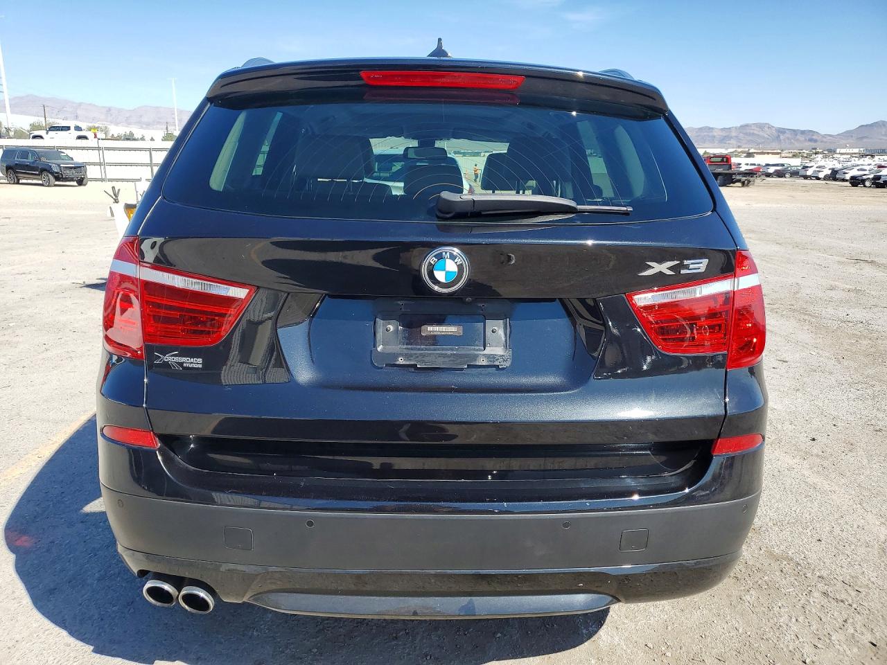 2014 Bmw X3 Xdrive28i Black vin: 5UXWX9C55E0D23695