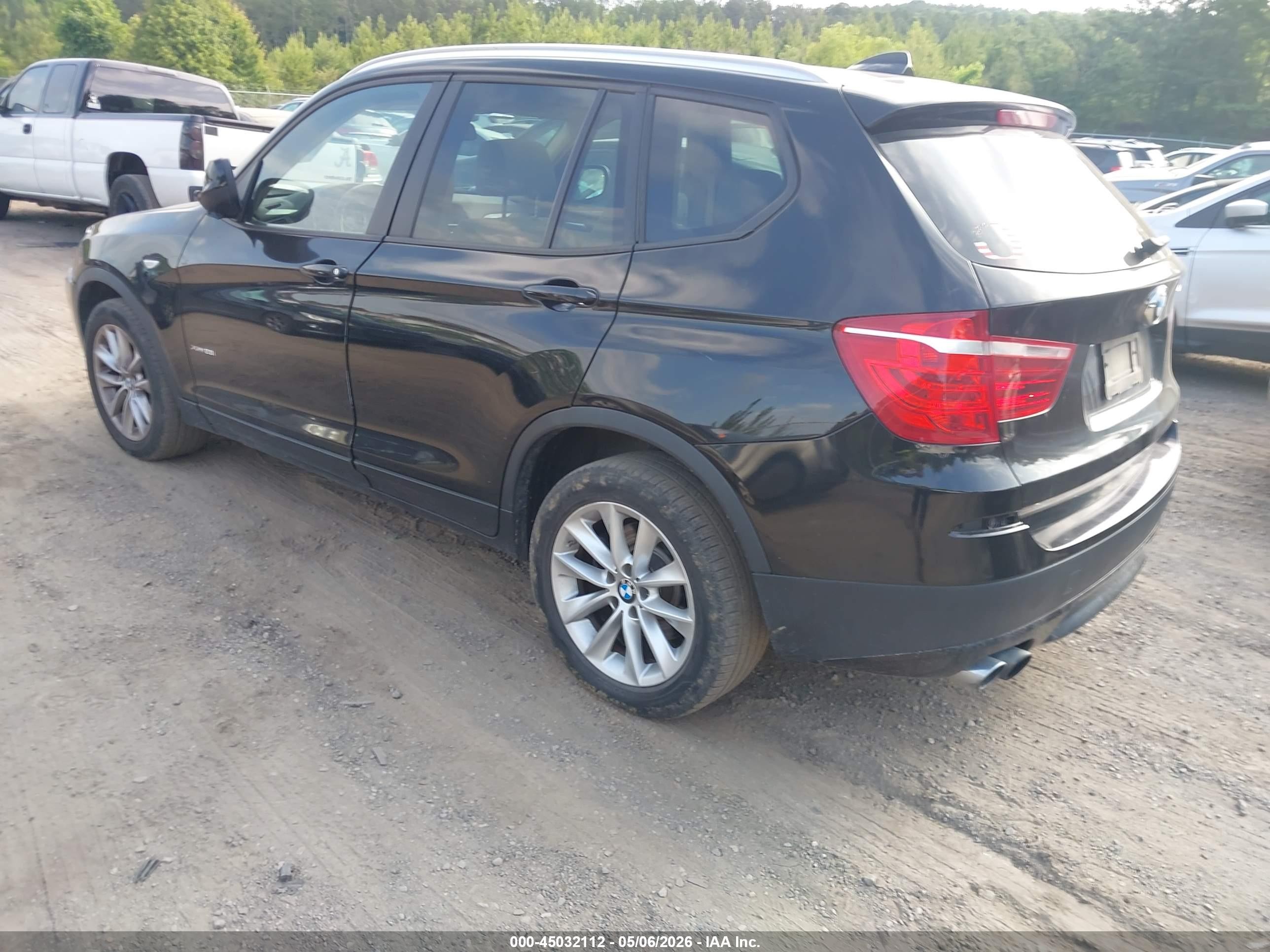 2014 Bmw X3 Xdrive28i Черный vin: 5UXWX9C55E0D24054